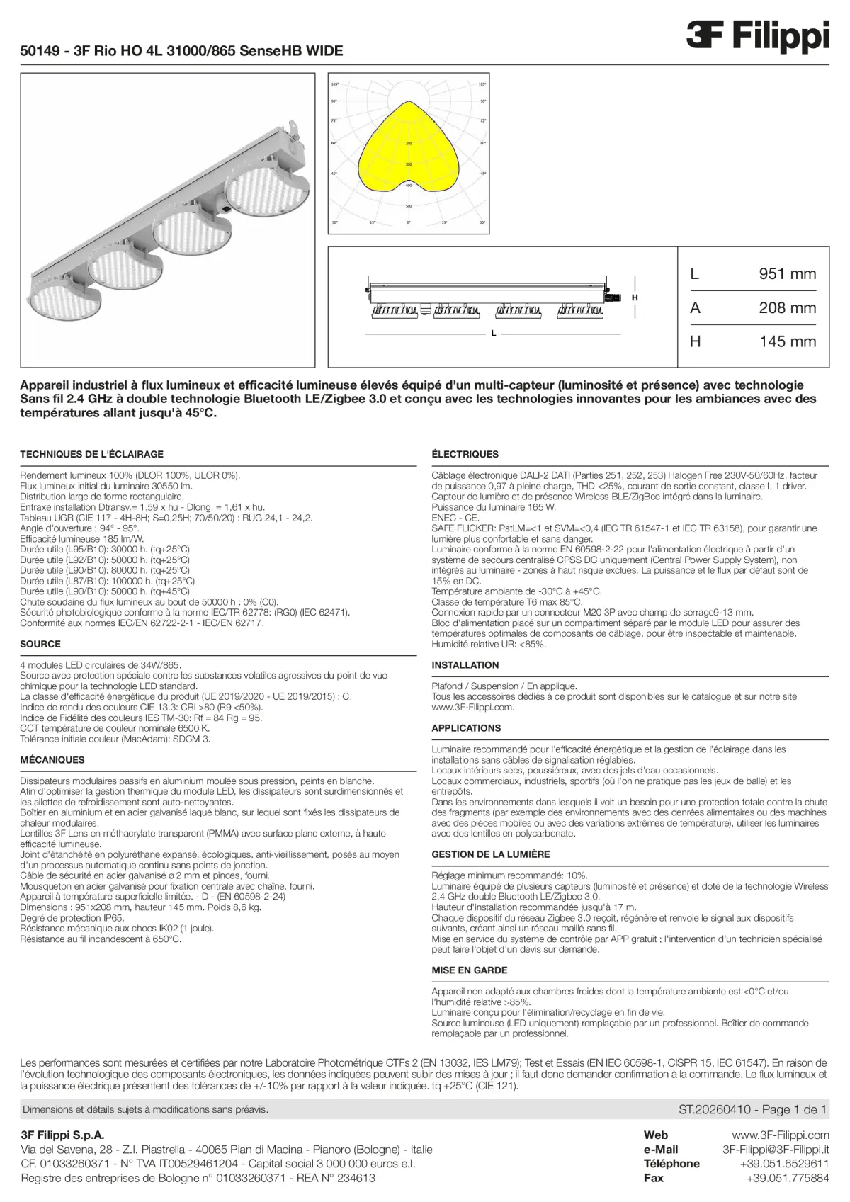 50149 - 3F Rio HO 4L 31000-865 SenseHB WIDE - Datasheet - fr
