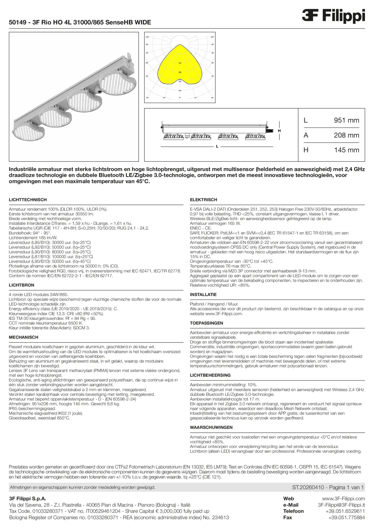 50149 - 3F Rio HO 4L 31000-865 SenseHB WIDE - Datasheet - nl