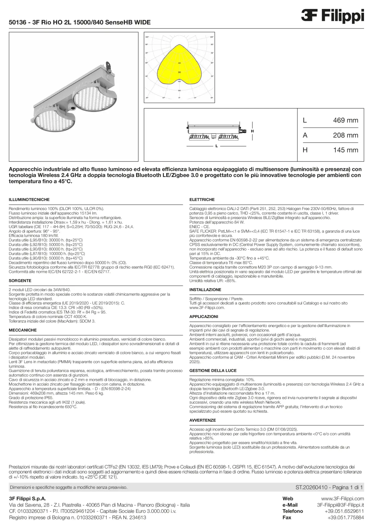 50136 - 3F Rio HO 2L 15000-840 SenseHB WIDE - Datasheet - it