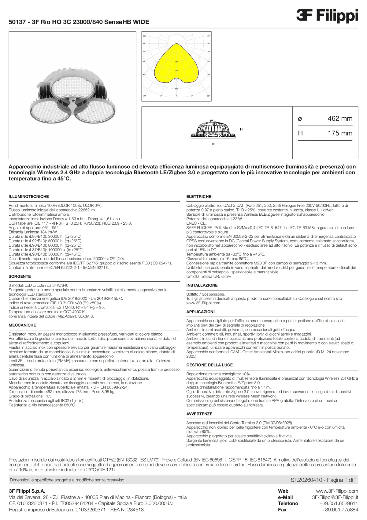 50137 - 3F Rio HO 3C 23000-840 SenseHB WIDE - Datasheet - it