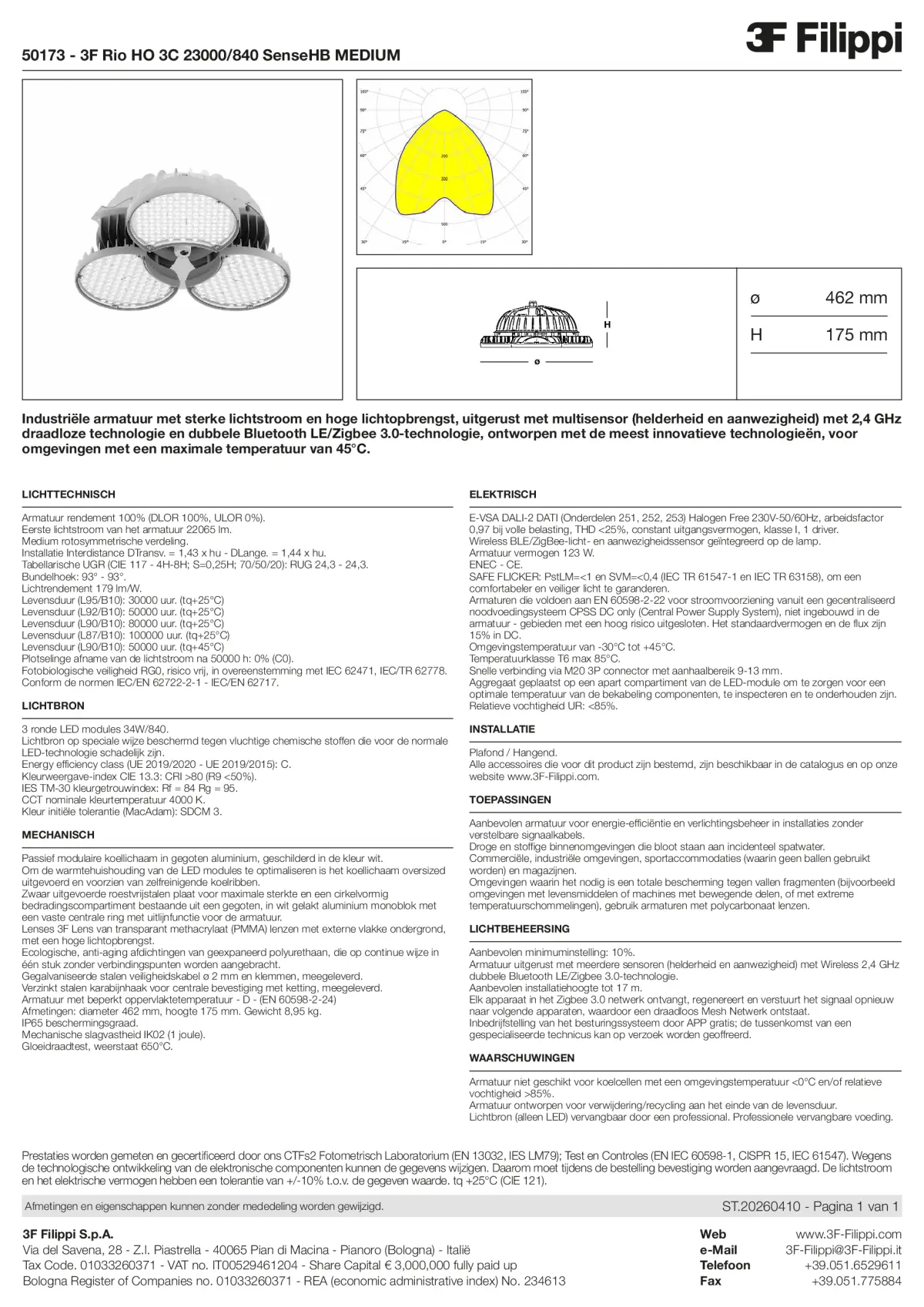 50173 - 3F Rio HO 3C 23000-840 SenseHB MEDIUM - Datasheet - nl