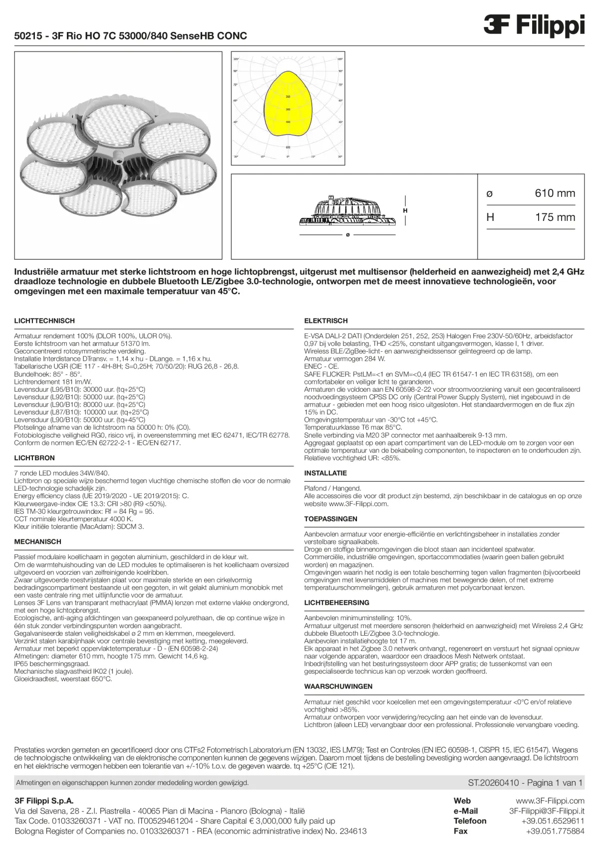 50215 - 3F Rio HO 7C 53000-840 SenseHB CONC - Datasheet - nl