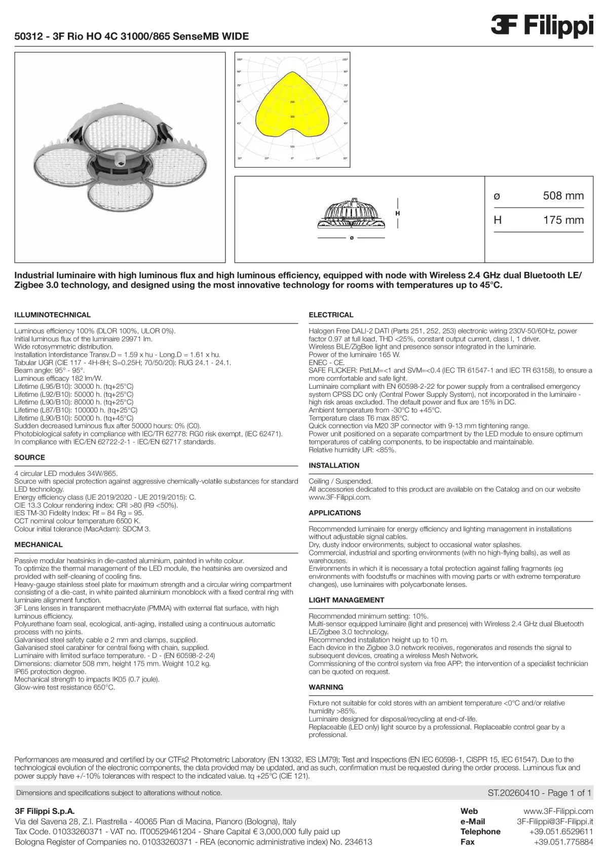 50312 - 3F Rio HO 4C 31000-865 SenseMB WIDE - Datasheet - en
