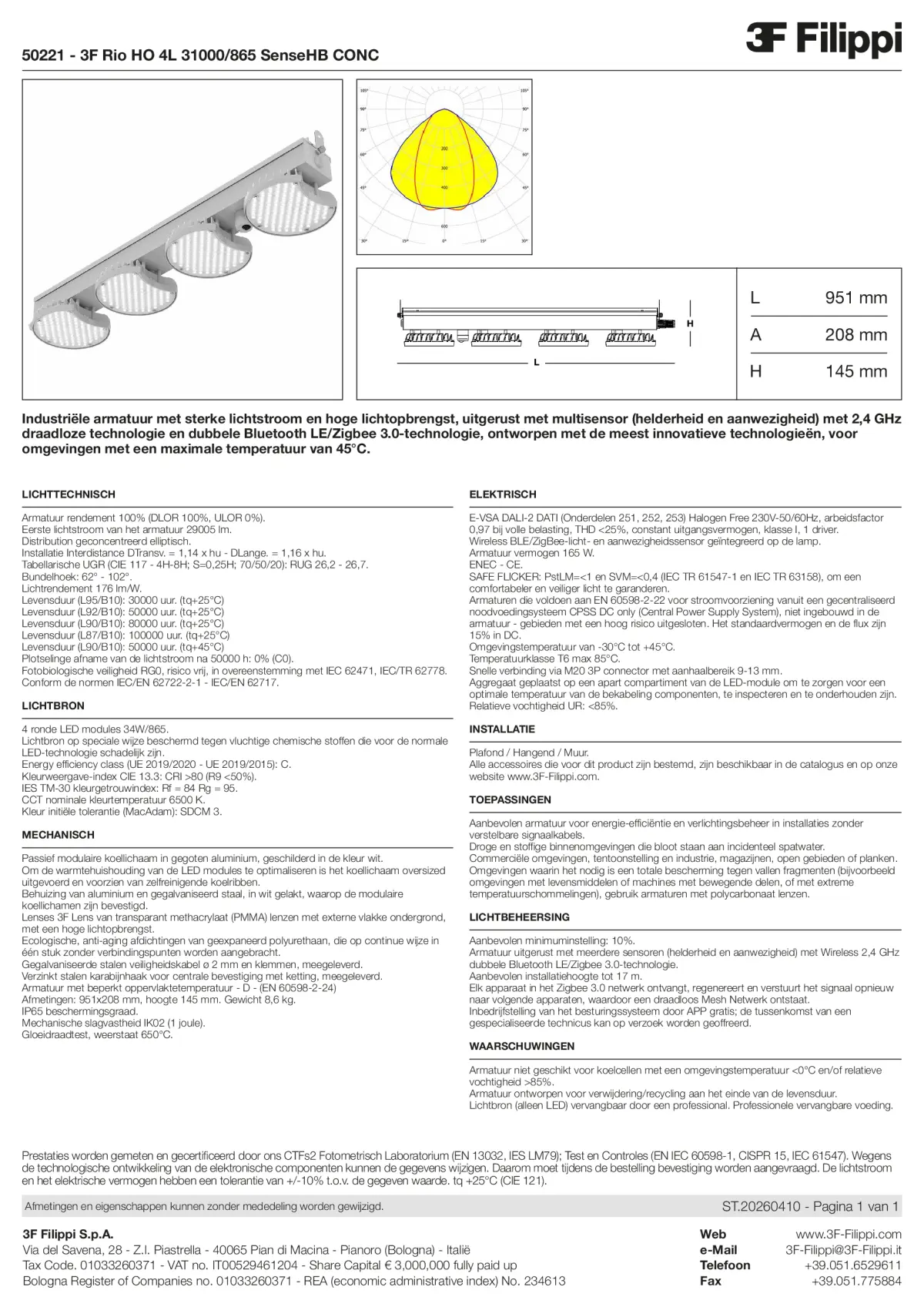 50221 - 3F Rio HO 4L 31000-865 SenseHB CONC - Datasheet - nl