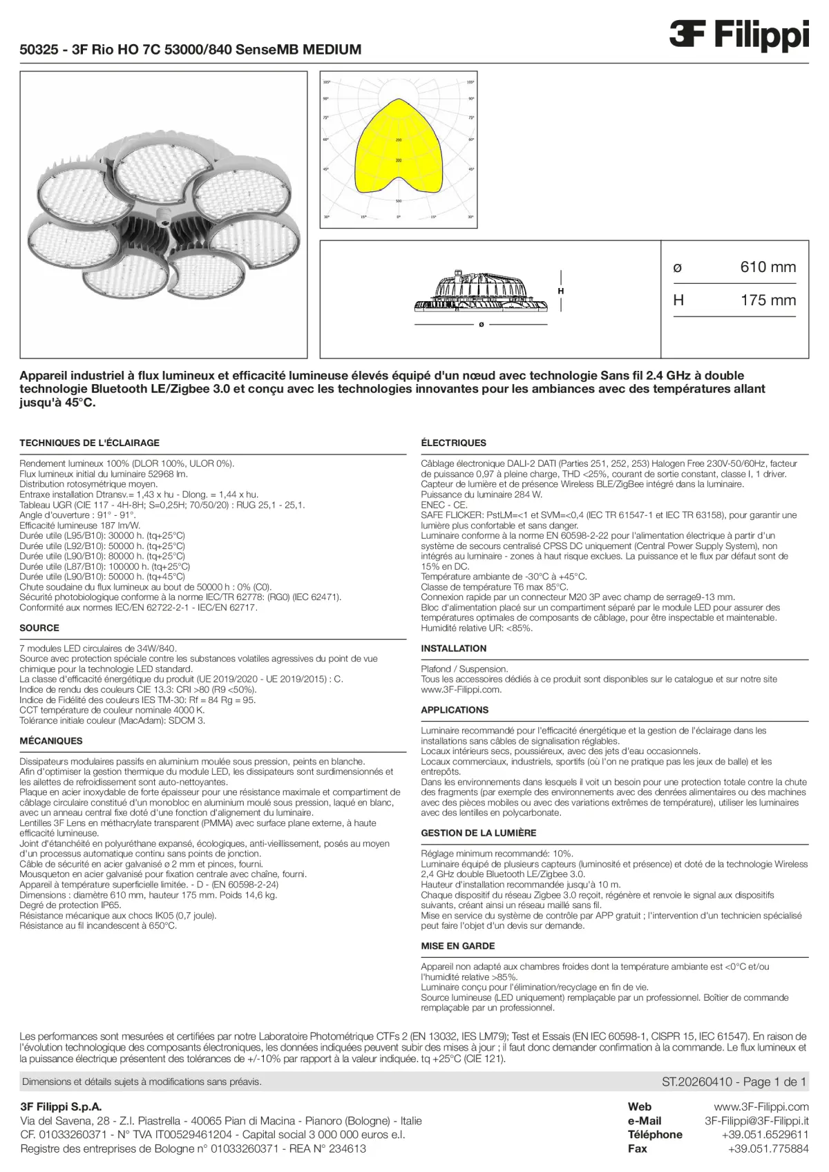 50325 - 3F Rio HO 7C 53000-840 SenseMB MEDIUM - Datasheet - fr