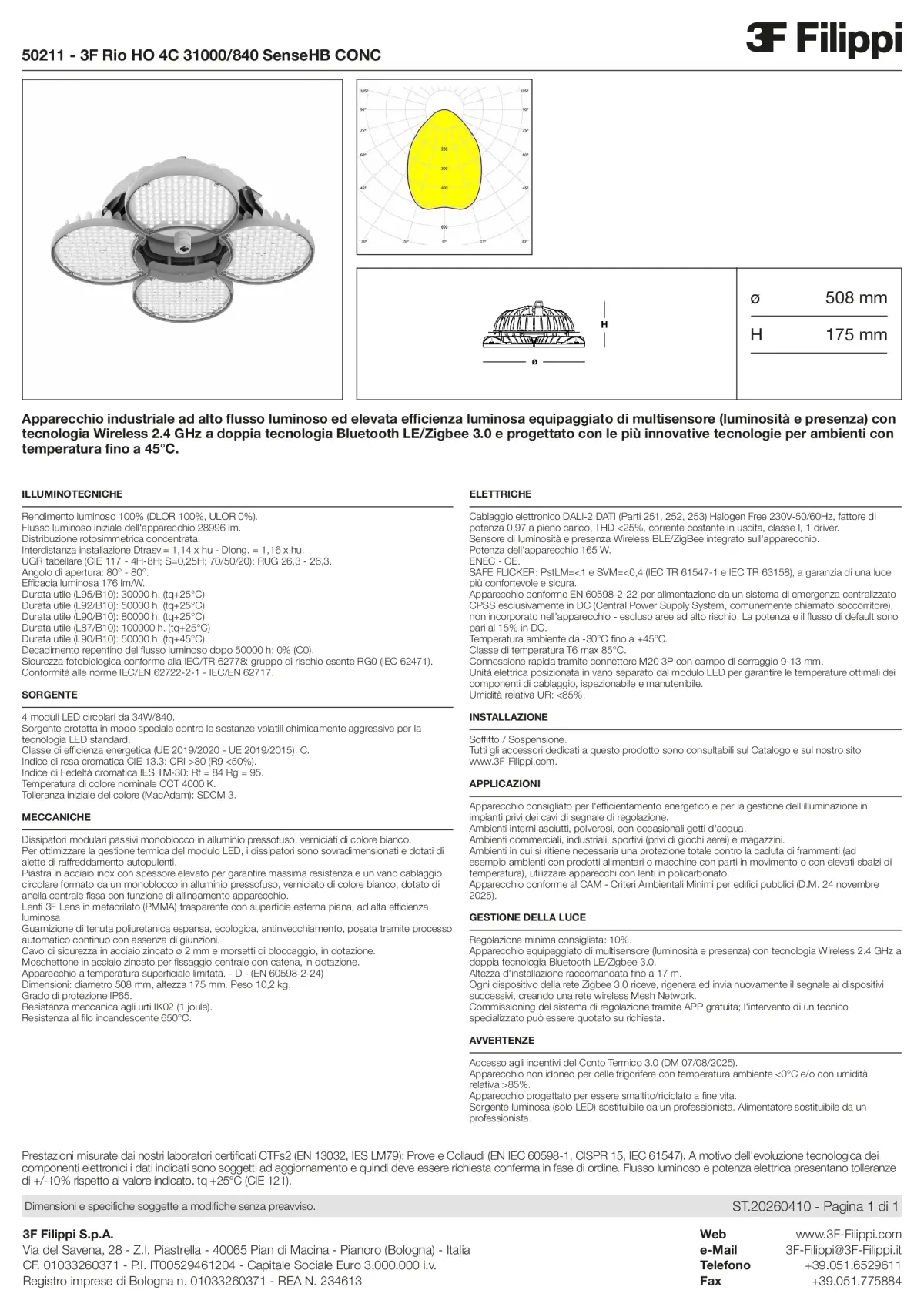 50211 - 3F Rio HO 4C 31000-840 SenseHB CONC - Datasheet - it