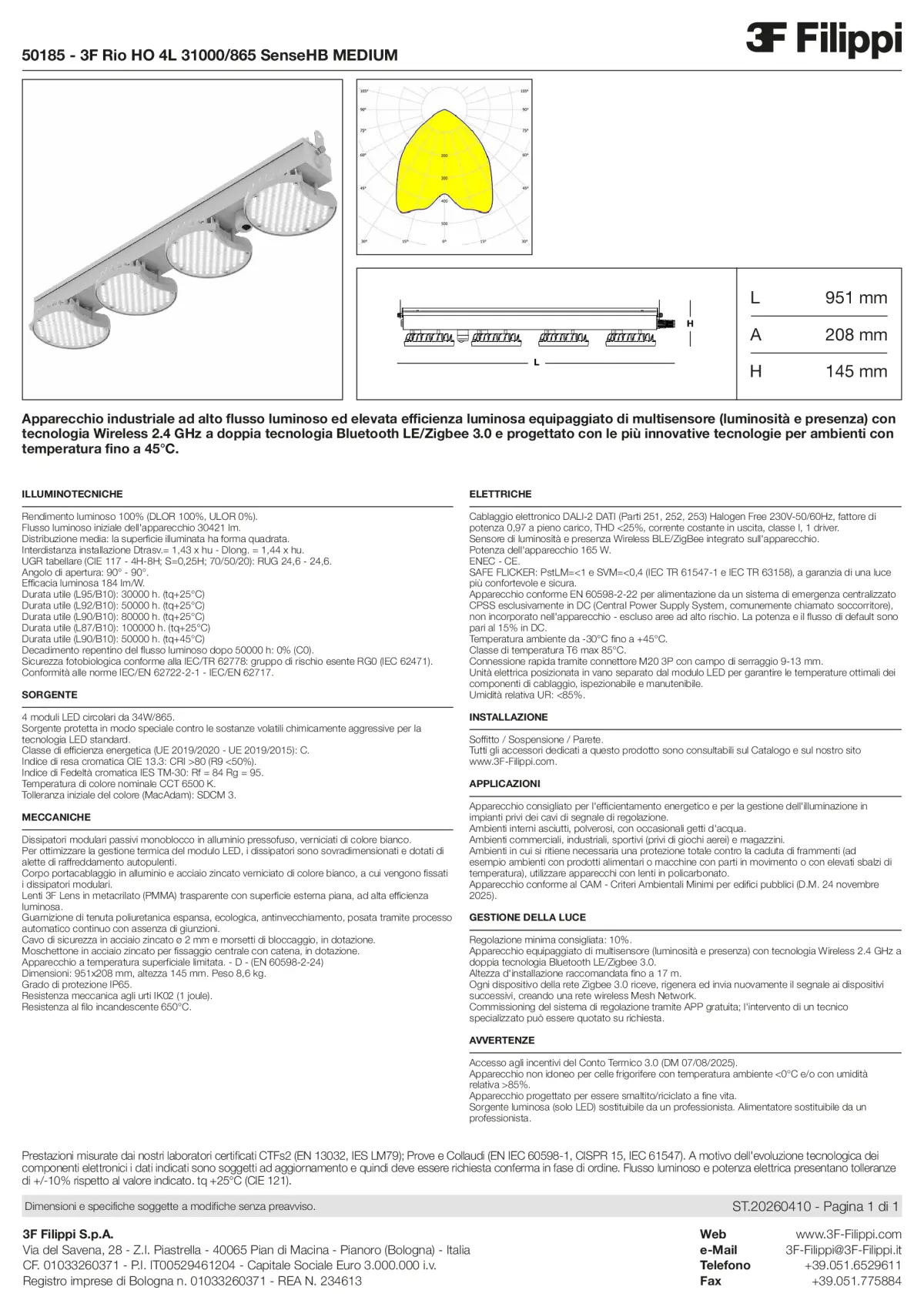 50185 - 3F Rio HO 4L 31000-865 SenseHB MEDIUM - Datasheet - it
