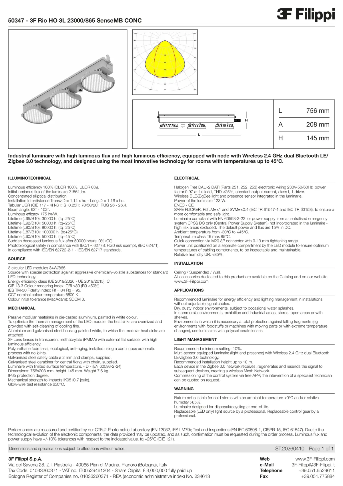 50347 - 3F Rio HO 3L 23000-865 SenseMB CONC - Datasheet - en