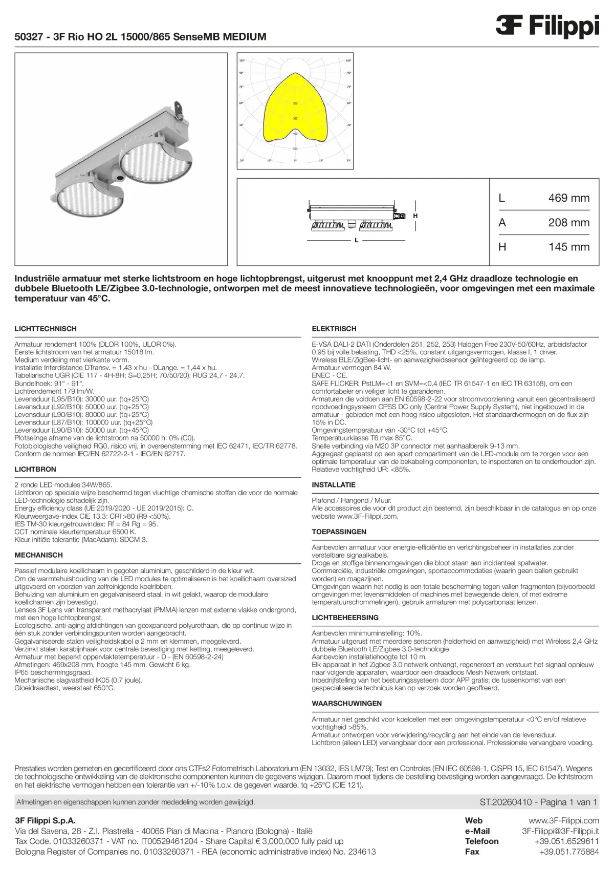 50327 - 3F Rio HO 2L 15000-865 SenseMB MEDIUM - Datasheet - nl