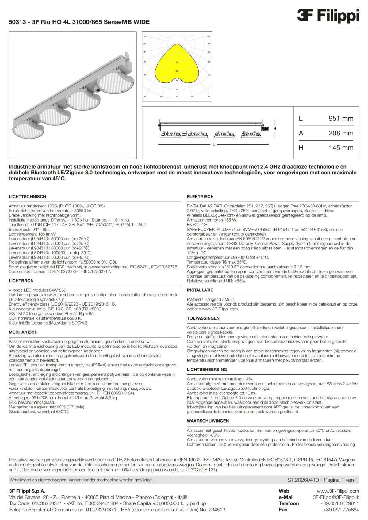 50313 - 3F Rio HO 4L 31000-865 SenseMB WIDE - Datasheet - nl