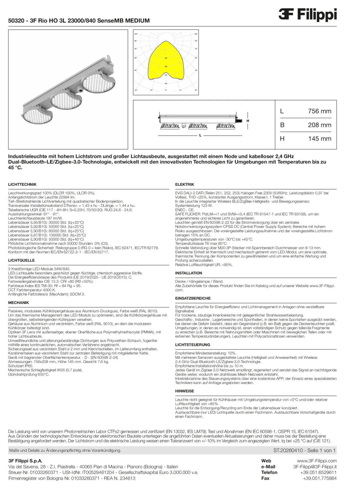 50320 - 3F Rio HO 3L 23000-840 SenseMB MEDIUM - Datasheet - de