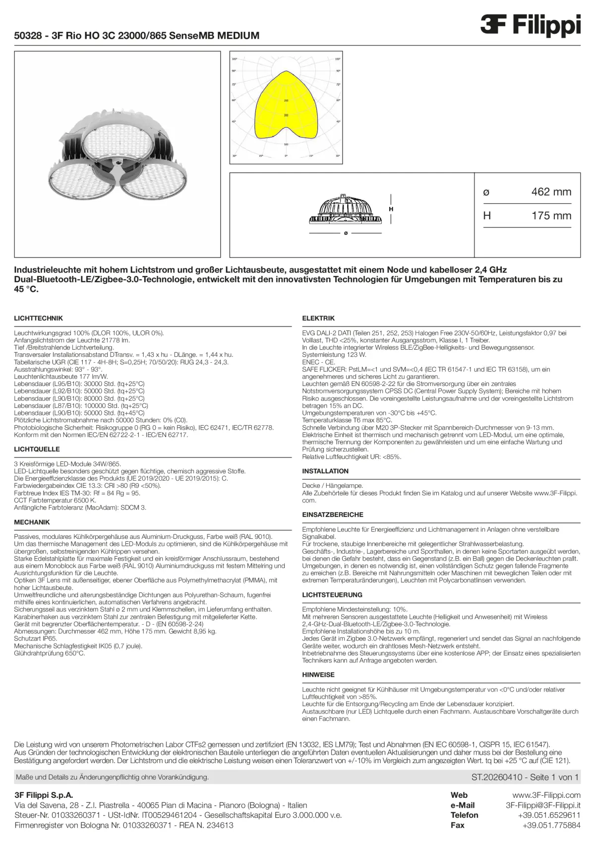 50328 - 3F Rio HO 3C 23000-865 SenseMB MEDIUM - Datasheet - de