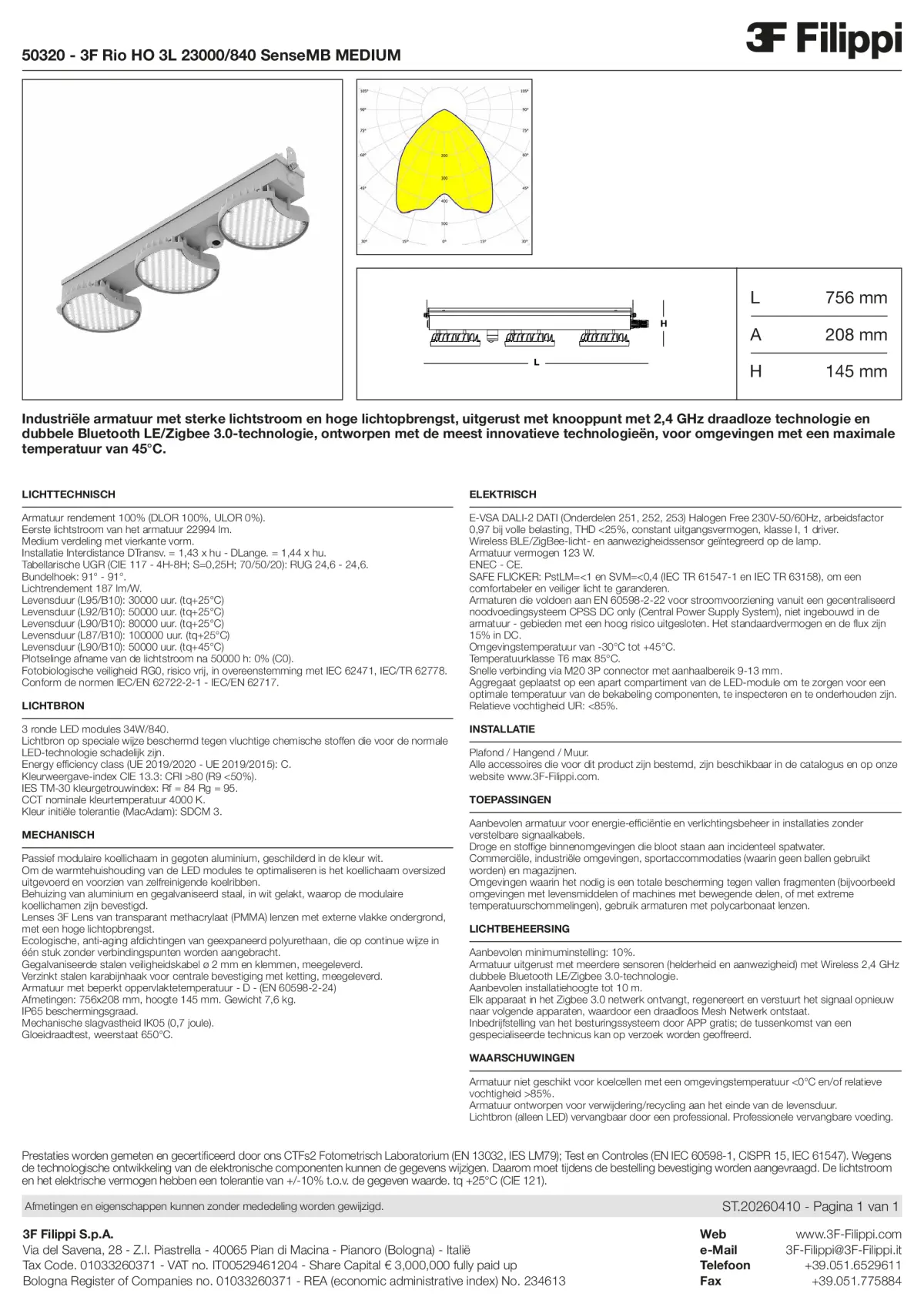 50320 - 3F Rio HO 3L 23000-840 SenseMB MEDIUM - Datasheet - nl
