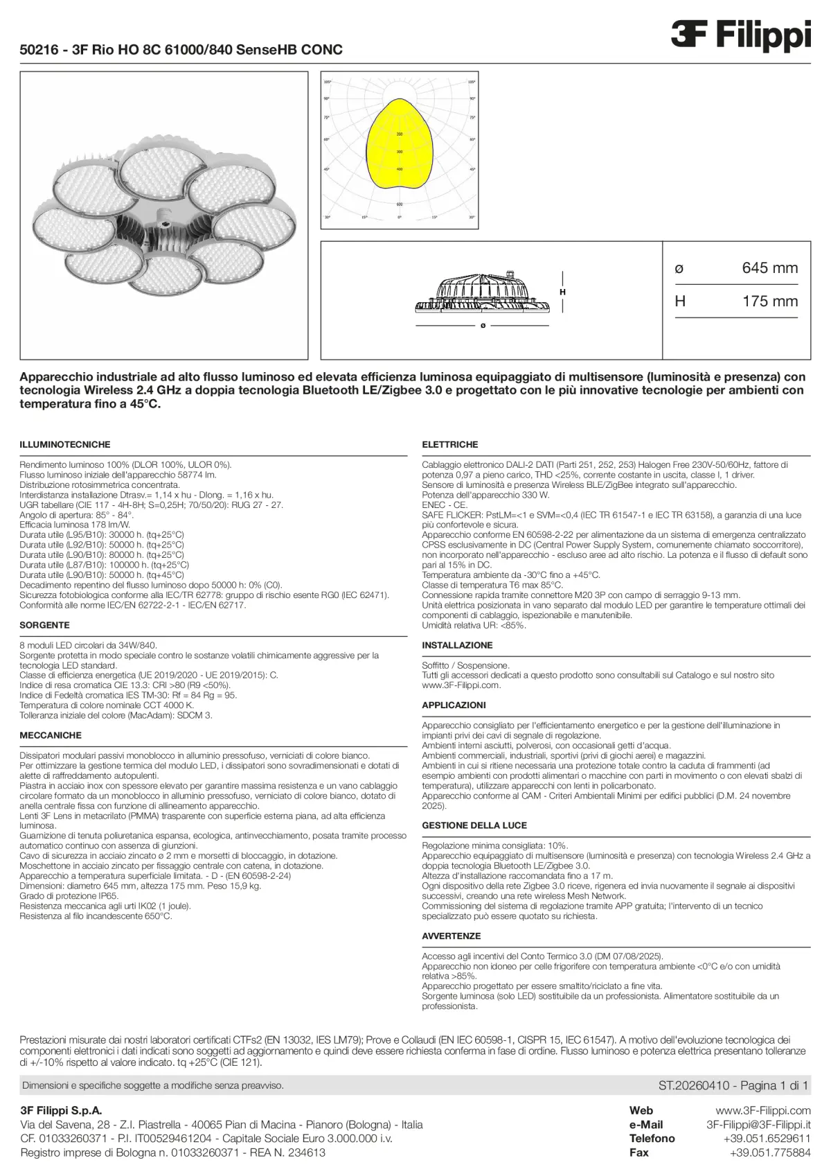 50216 - 3F Rio HO 8C 61000-840 SenseHB CONC - Datasheet - it