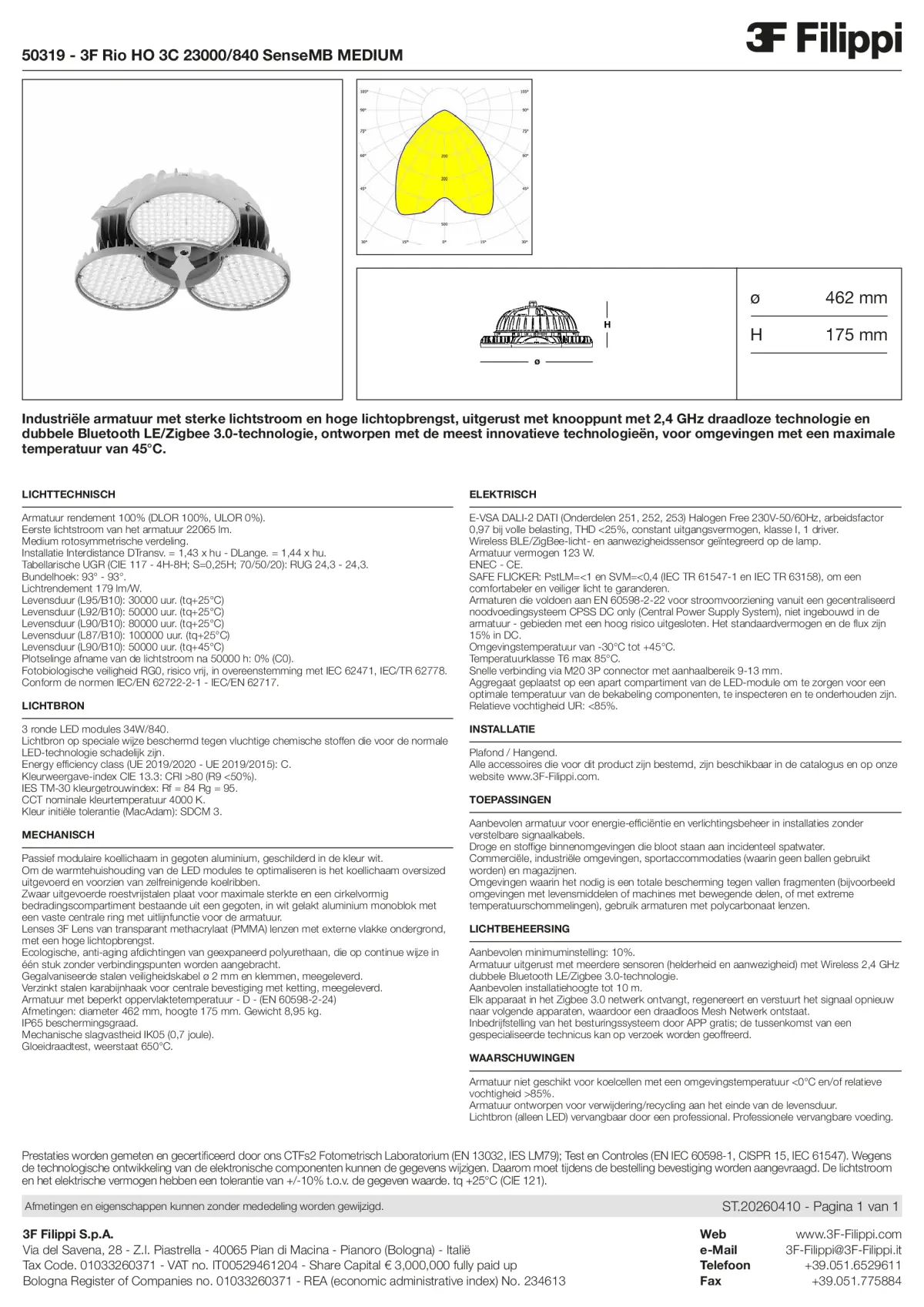 50319 - 3F Rio HO 3C 23000-840 SenseMB MEDIUM - Datasheet - nl