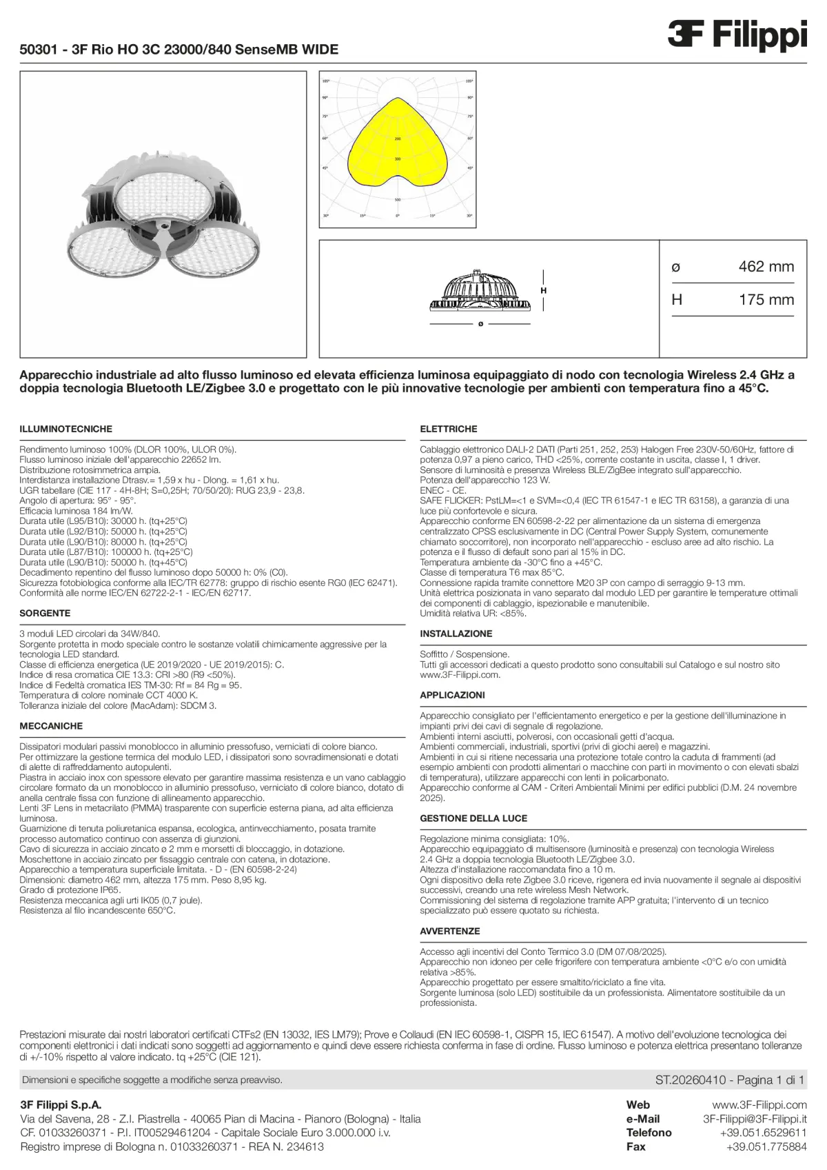 50301 - 3F Rio HO 3C 23000-840 SenseMB WIDE - Datasheet - it