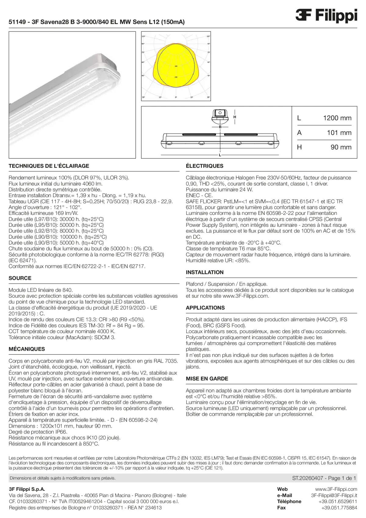 51149 - 3F Savena28 B 3-9000-840 EL MW Sens L12 (150mA) - Datasheet - fr