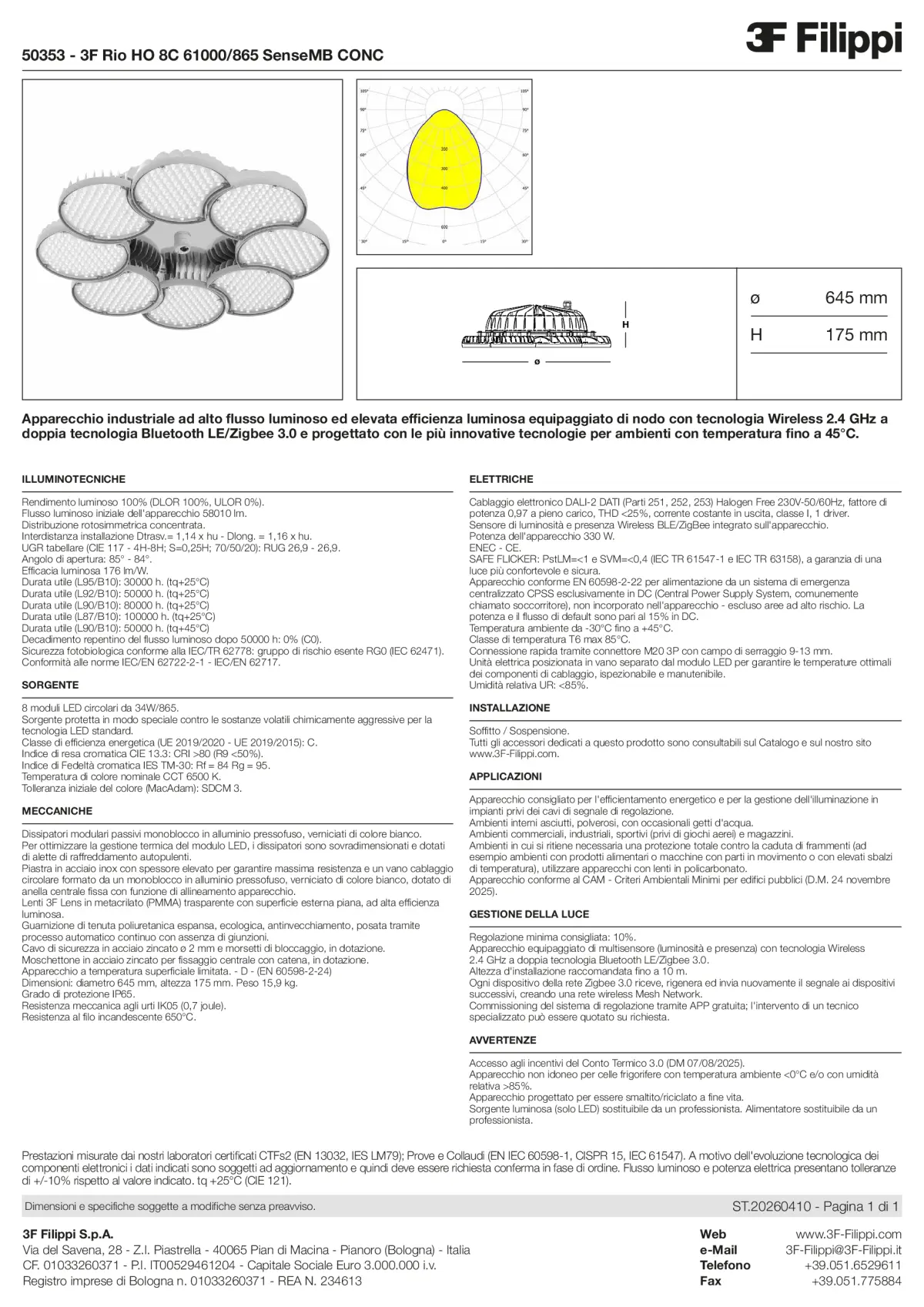 50353 - 3F Rio HO 8C 61000-865 SenseMB CONC - Datasheet - it