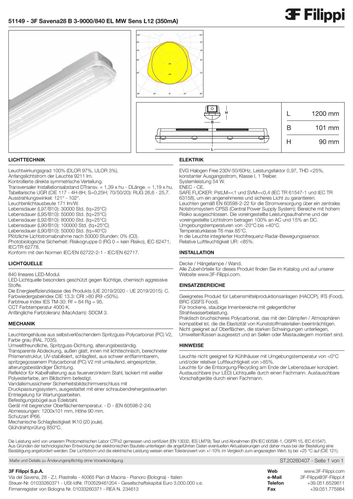51149 - 3F Savena28 B 3-9000-840 EL MW Sens L12 (350mA) - Datasheet - de