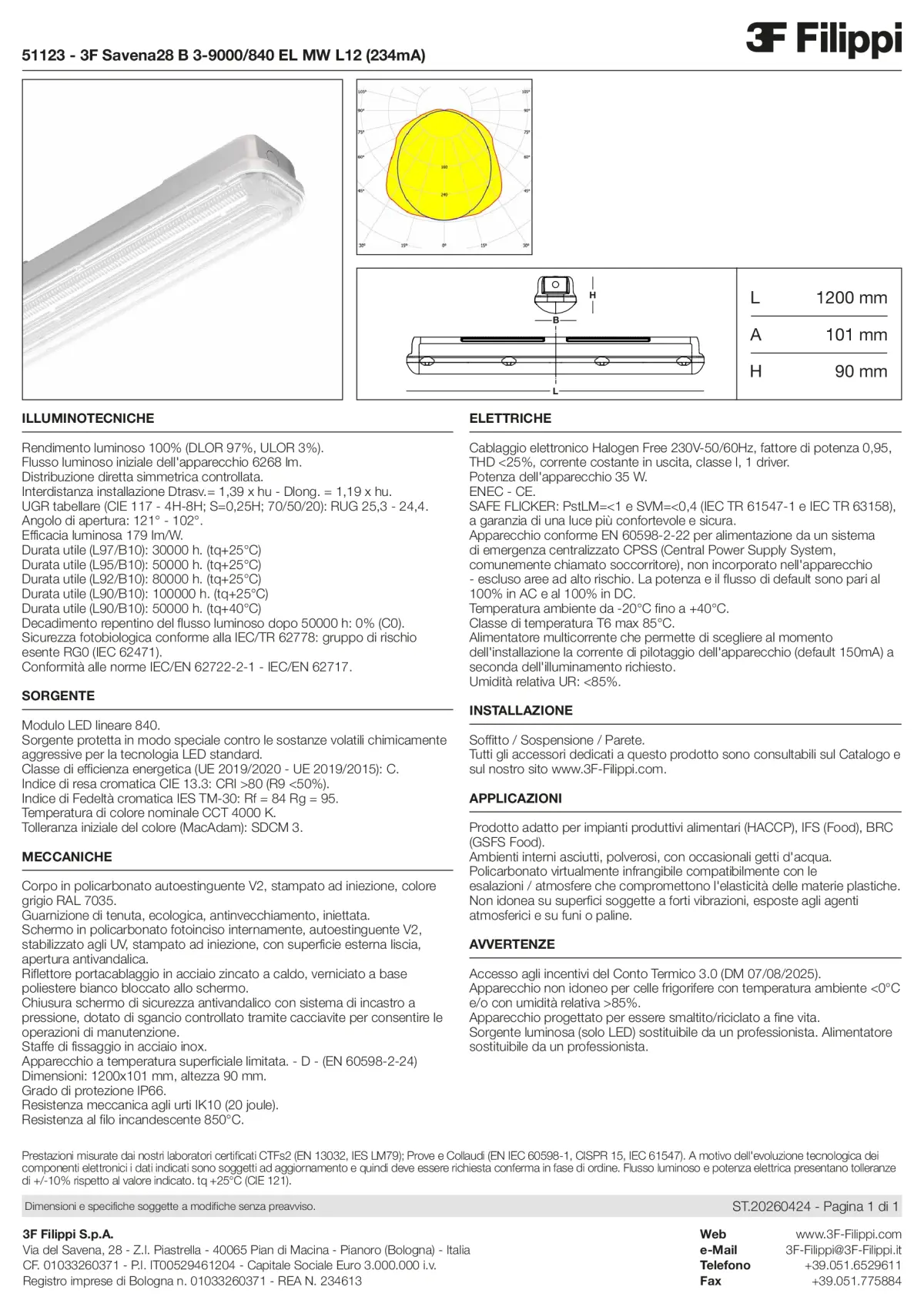 51123 - 3F Savena28 B 3-9000-840 EL MW L12 (234mA) - Datasheet - it