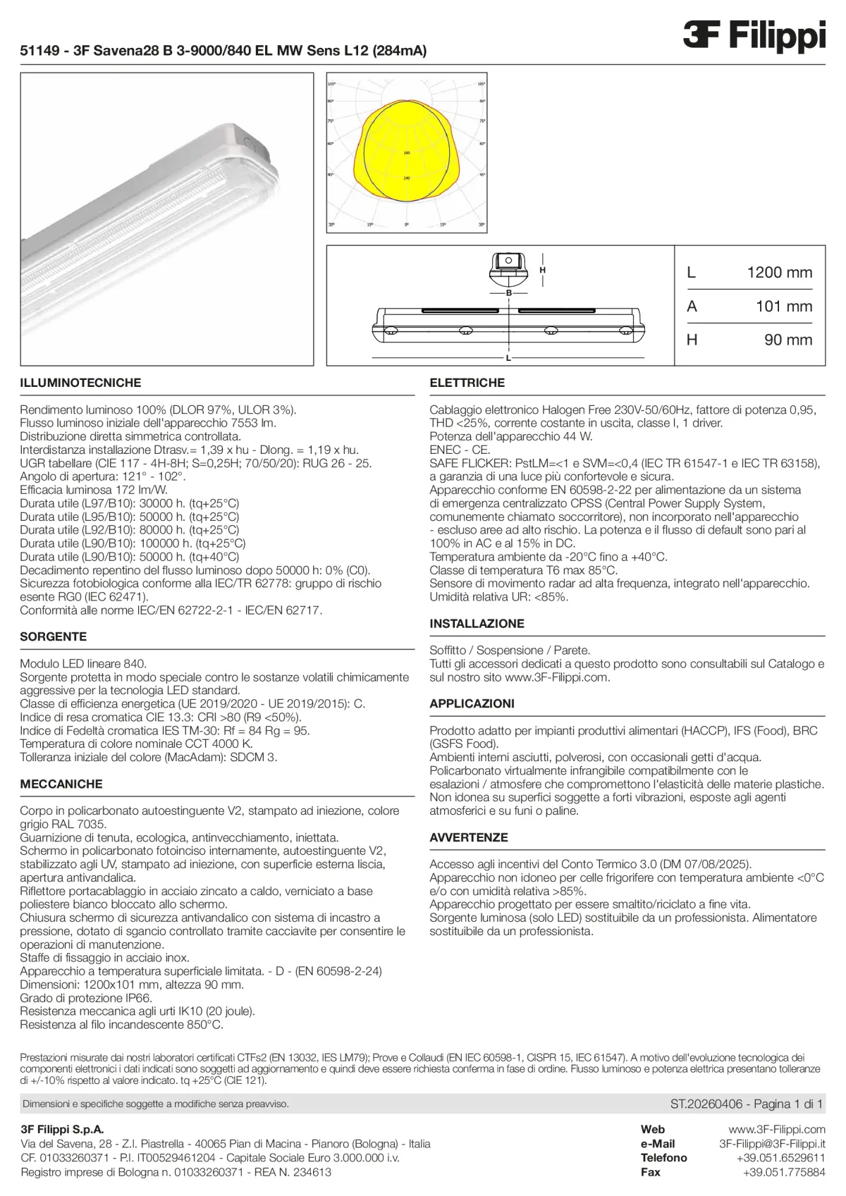 51149 - 3F Savena28 B 3-9000-840 EL MW Sens L12 (284mA) - Datasheet - it