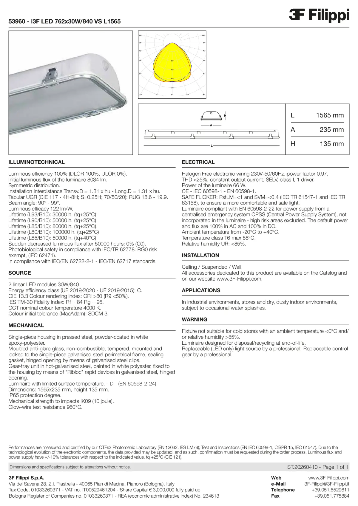 53960 - i3F LED 762x30W-840 VS L1565 - Datasheet - en