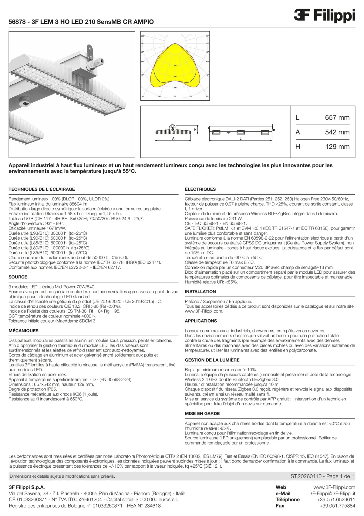 56878 - 3F LEM 3 HO LED 210 SensMB CR AMPIO - Datasheet - fr
