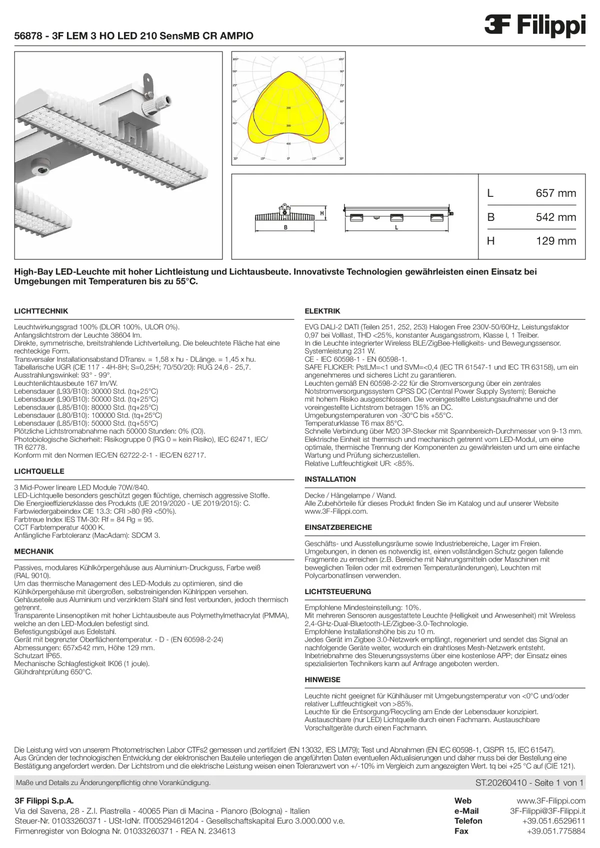 56878 - 3F LEM 3 HO LED 210 SensMB CR AMPIO - Datasheet - de