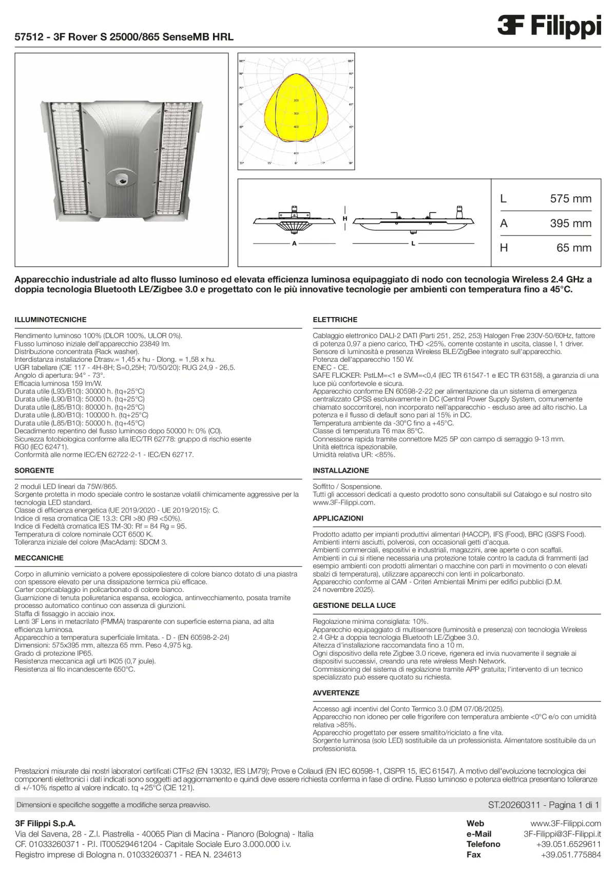 57512 - 3F Rover S 25000-865 SenseMB HRL - Datasheet - it