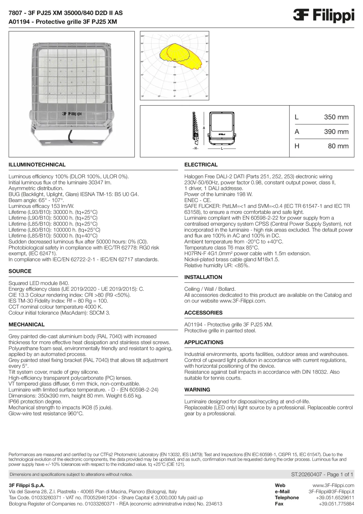 7807+A01194 - 3F PJ25 XM 35000-840 D2D II AS + GRM - Datasheet - en