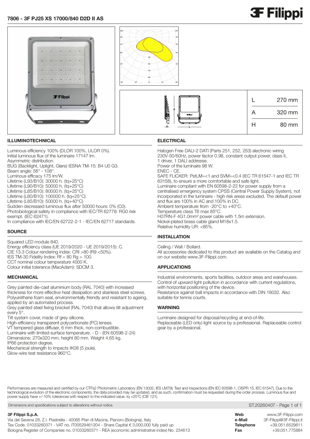 7806 - 3F PJ25 XS 17000-840 D2D II AS - Datasheet - en