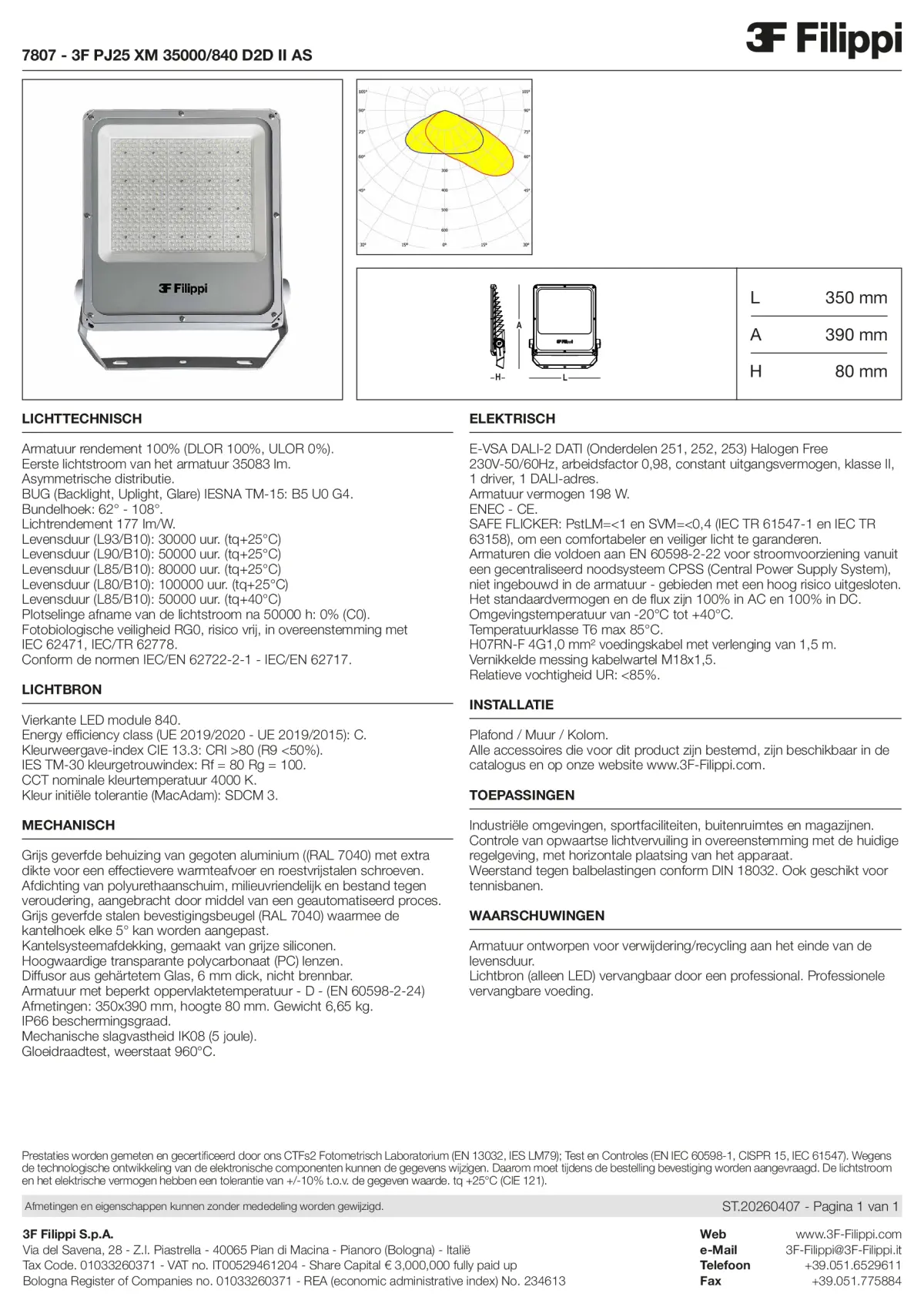 7807 - 3F PJ25 XM 35000-840 D2D II AS - Datasheet - nl
