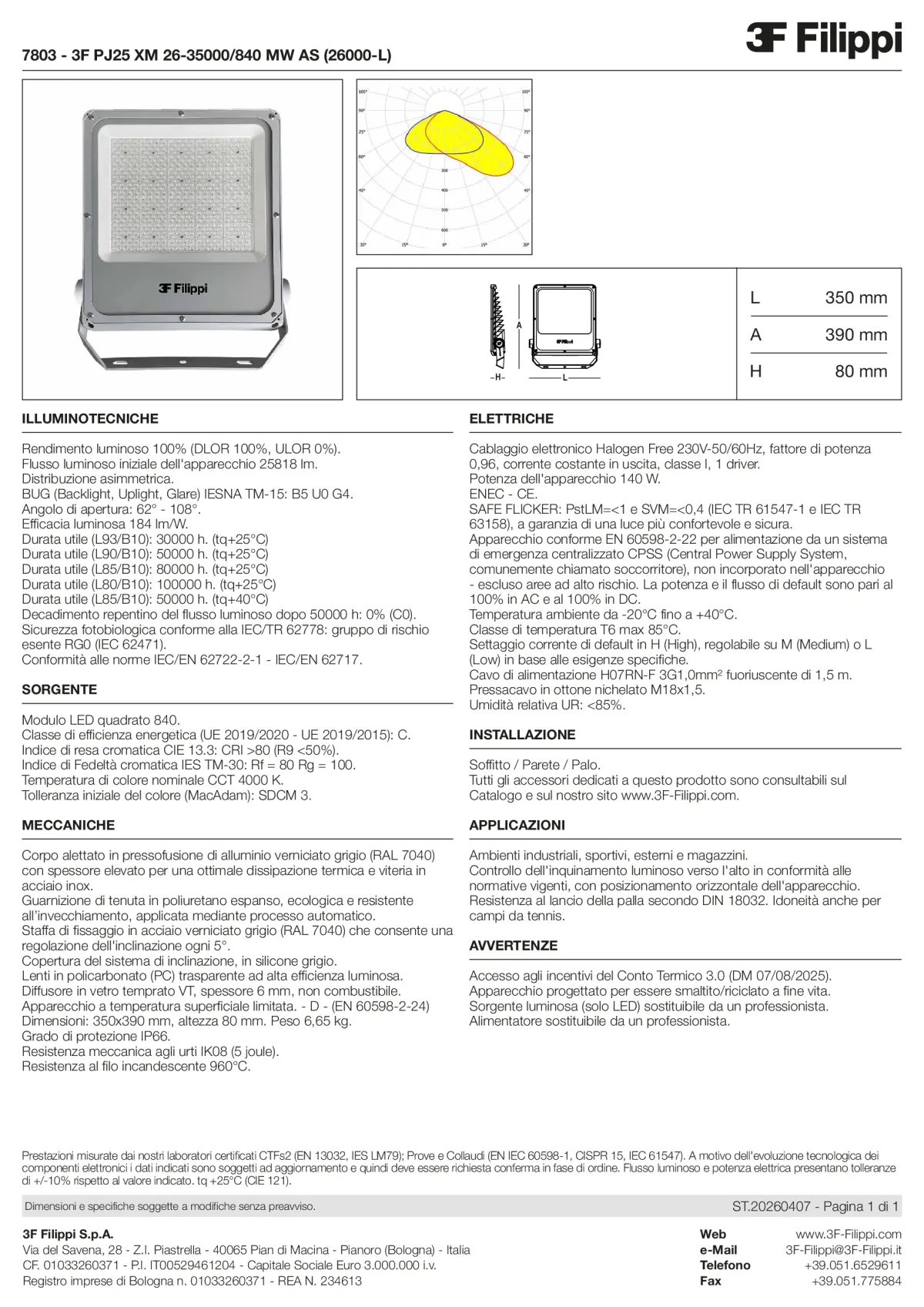 7803 - 3F PJ25 XM 26-35000-840 MW AS (26000-L) - Datasheet - it