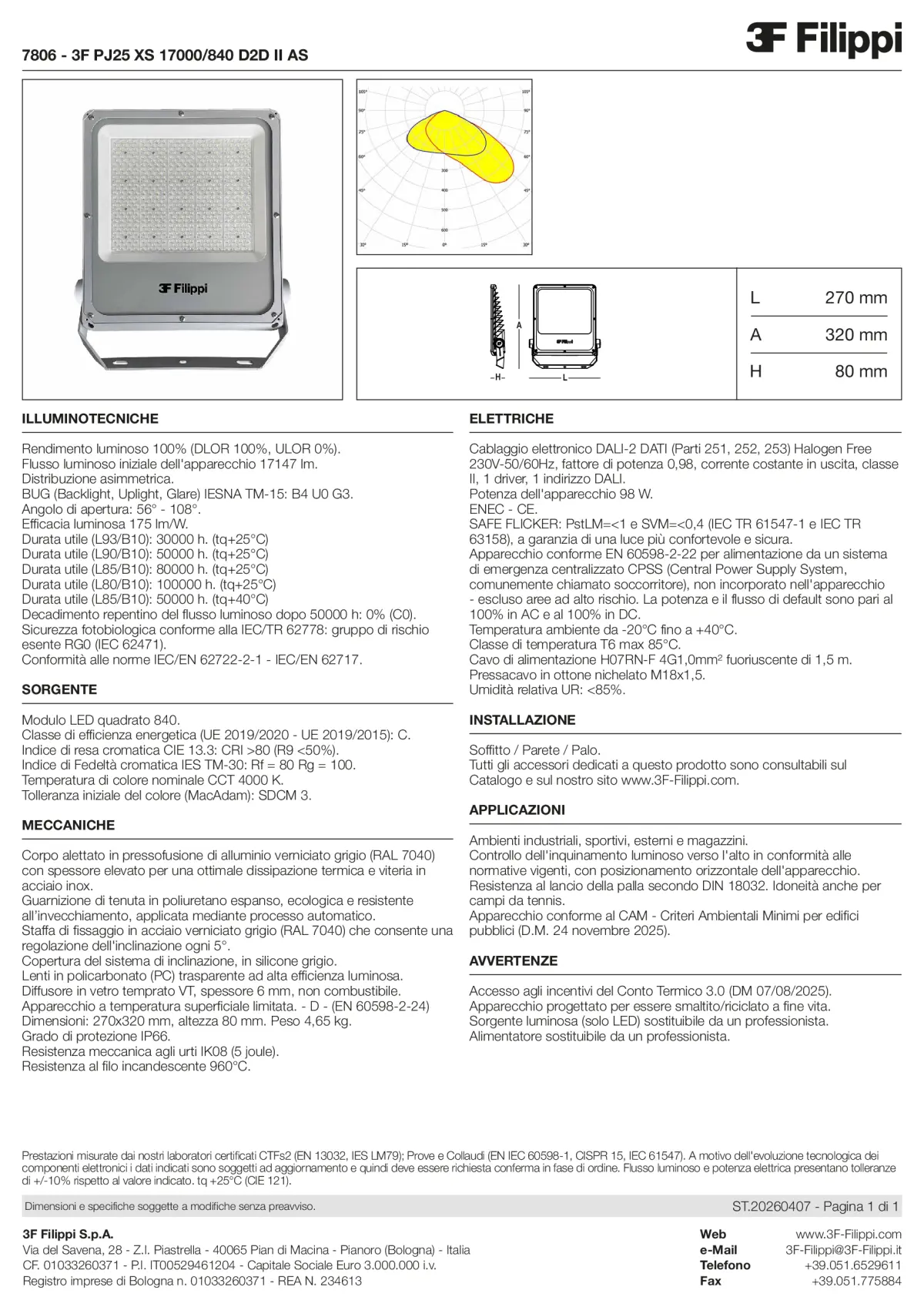7806 - 3F PJ25 XS 17000-840 D2D II AS - Datasheet - it