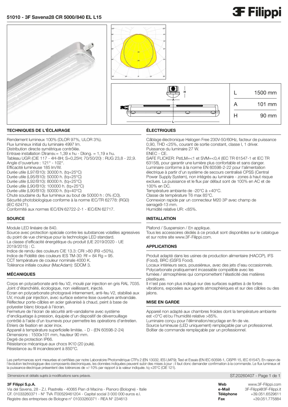 51010 - 3F Savena28 CR 5000-840 EL L15 - Datasheet - fr