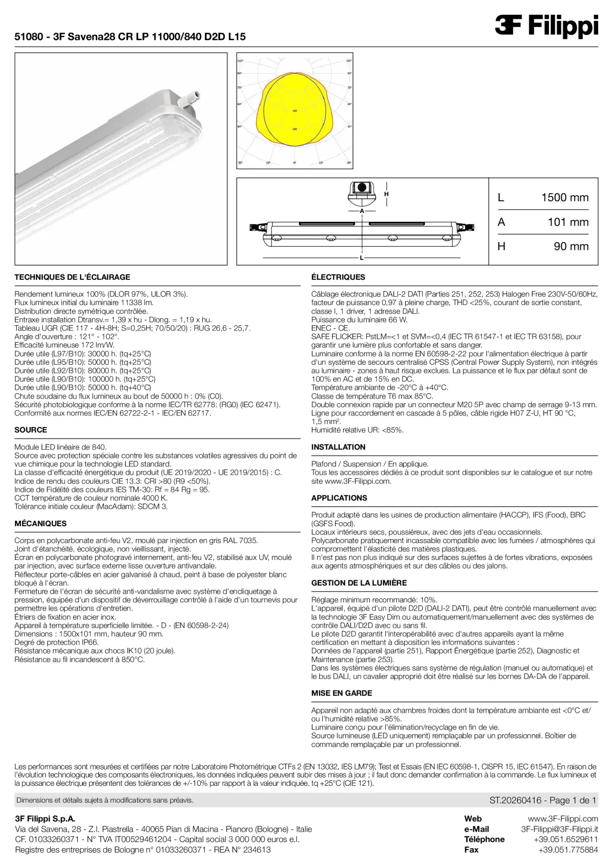 51080 - 3F Savena28 CR LP 11000-840 D2D L15 - Datasheet - fr
