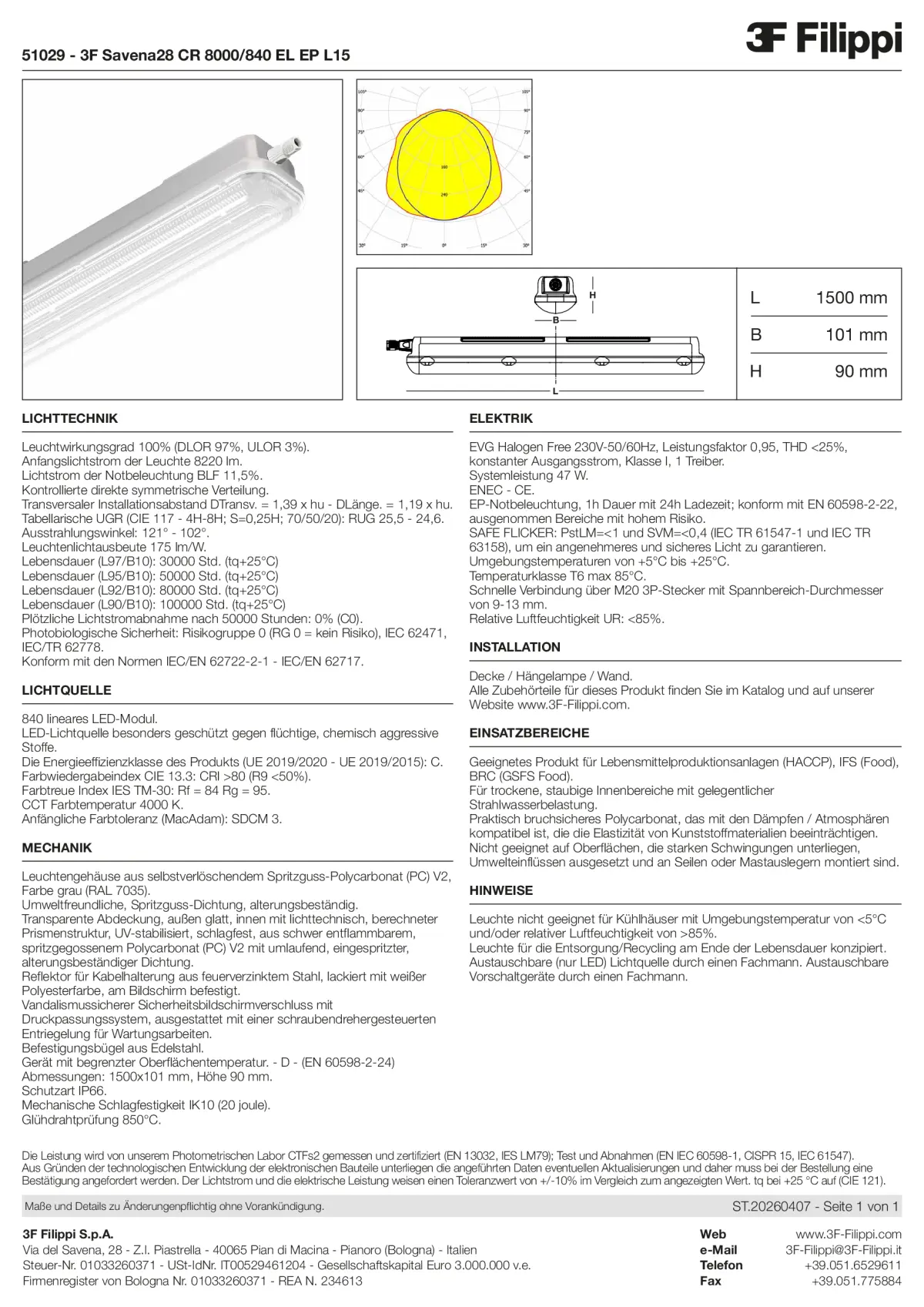 51029 - 3F Savena28 CR 8000-840 EL EP L15 - Datasheet - de