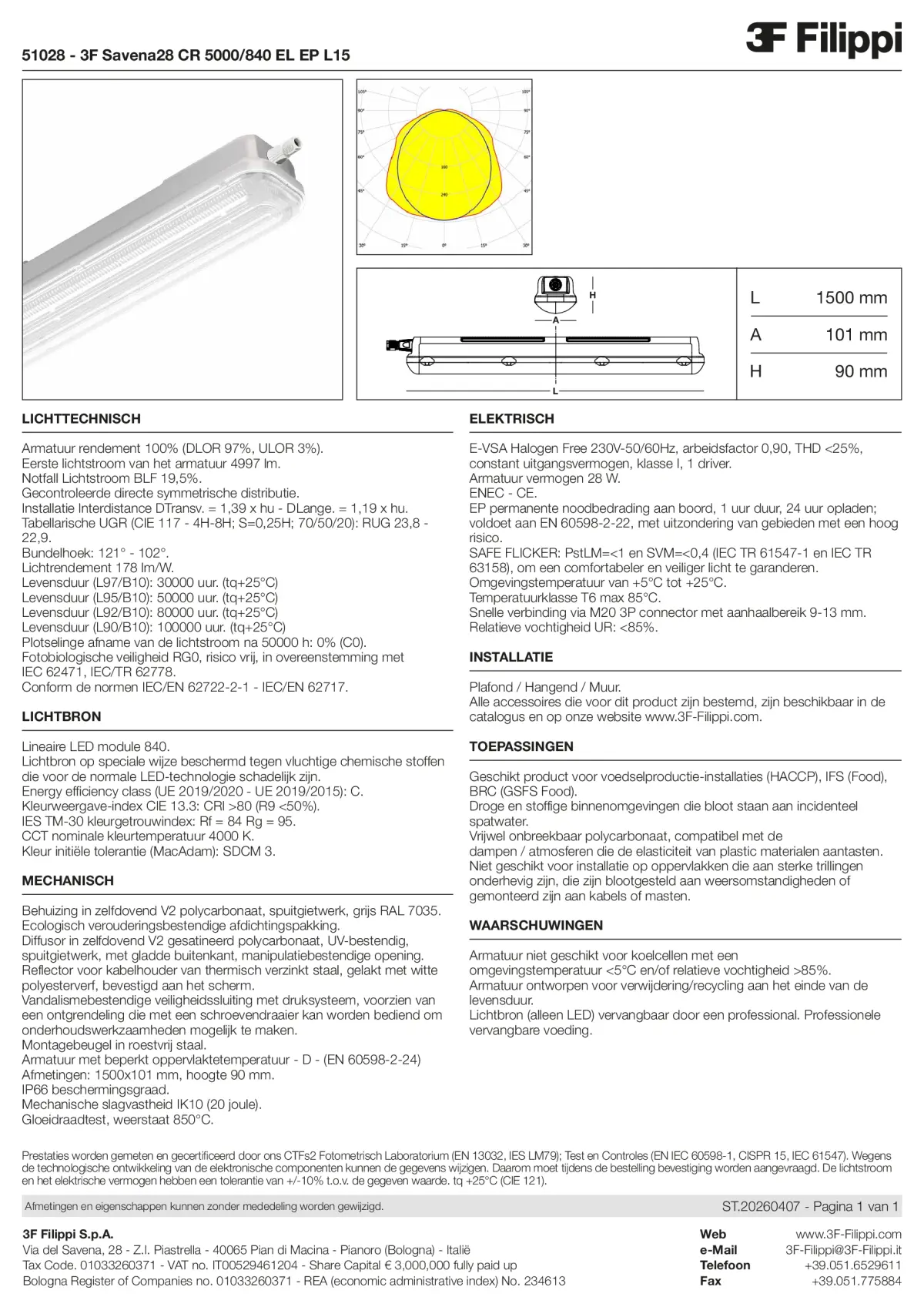 51028 - 3F Savena28 CR 5000-840 EL EP L15 - Datasheet - nl