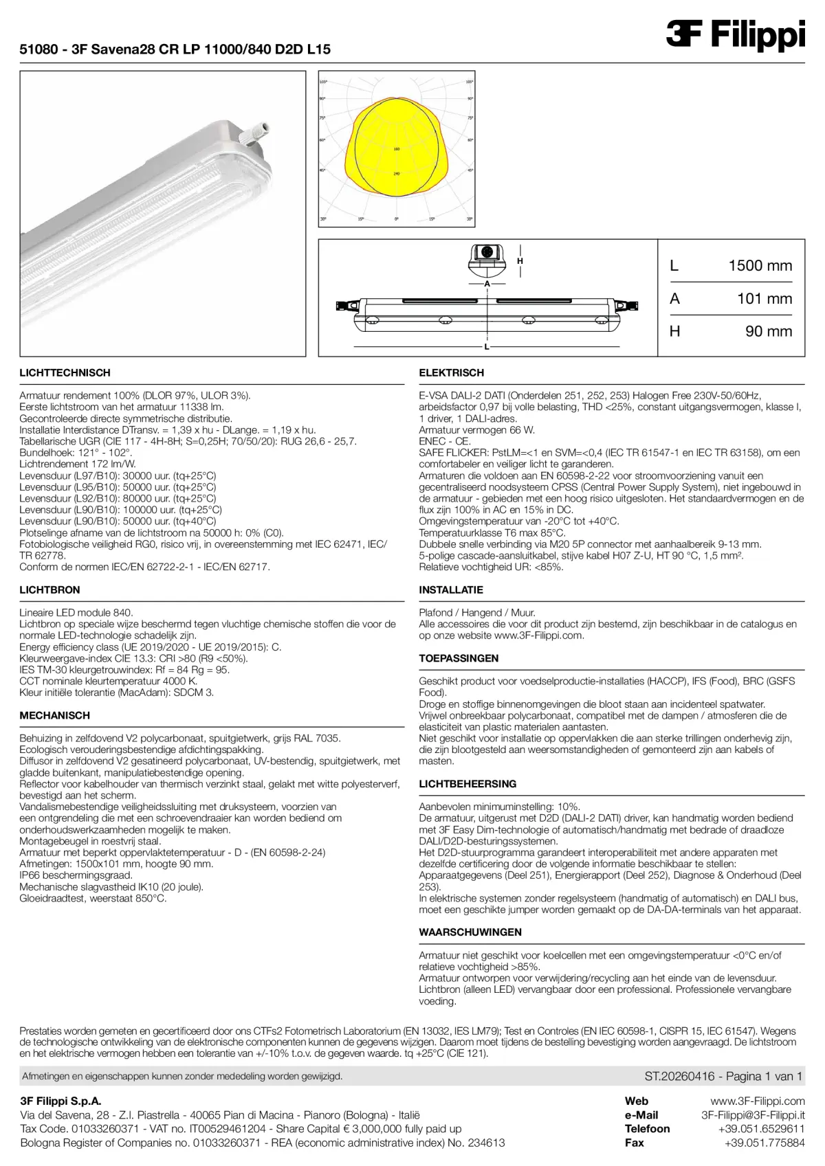51080 - 3F Savena28 CR LP 11000-840 D2D L15 - Datasheet - nl