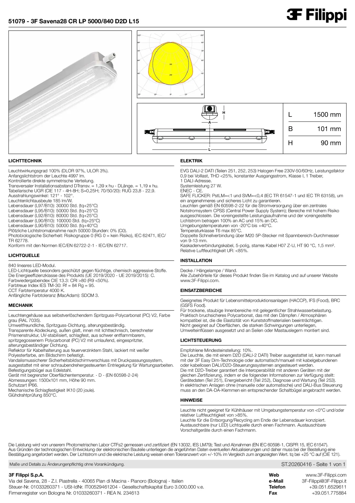 51079 - 3F Savena28 CR LP 5000-840 D2D L15 - Datasheet - de