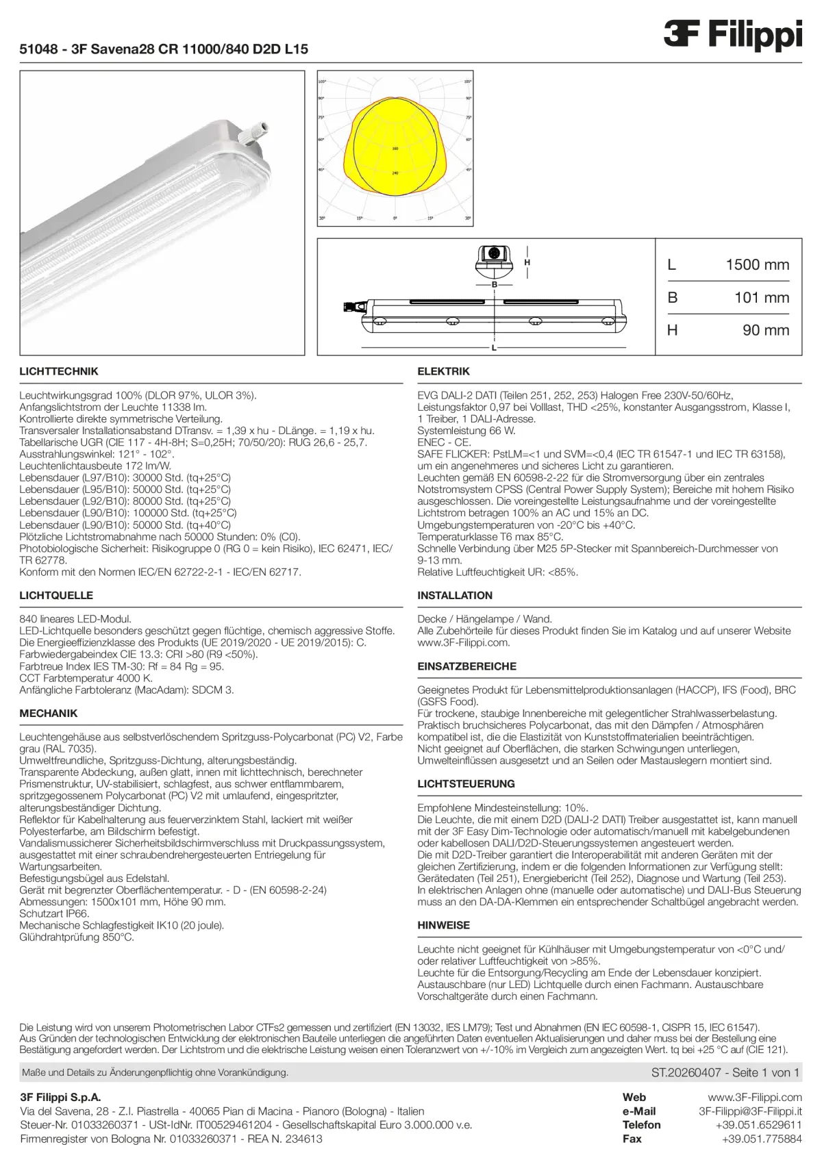 51048 - 3F Savena28 CR 11000-840 D2D L15 - Datasheet - de