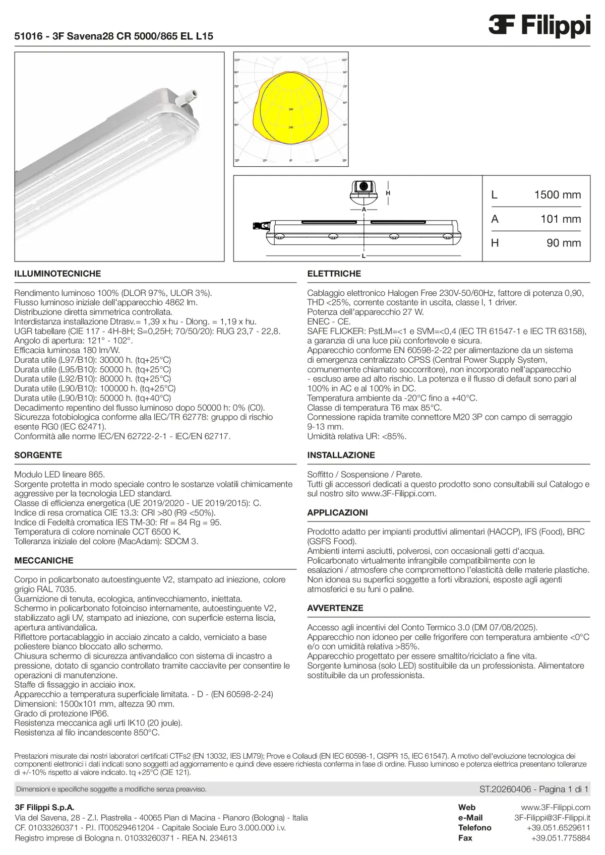 51016 - 3F Savena28 CR 5000-865 EL L15 - Datasheet - it