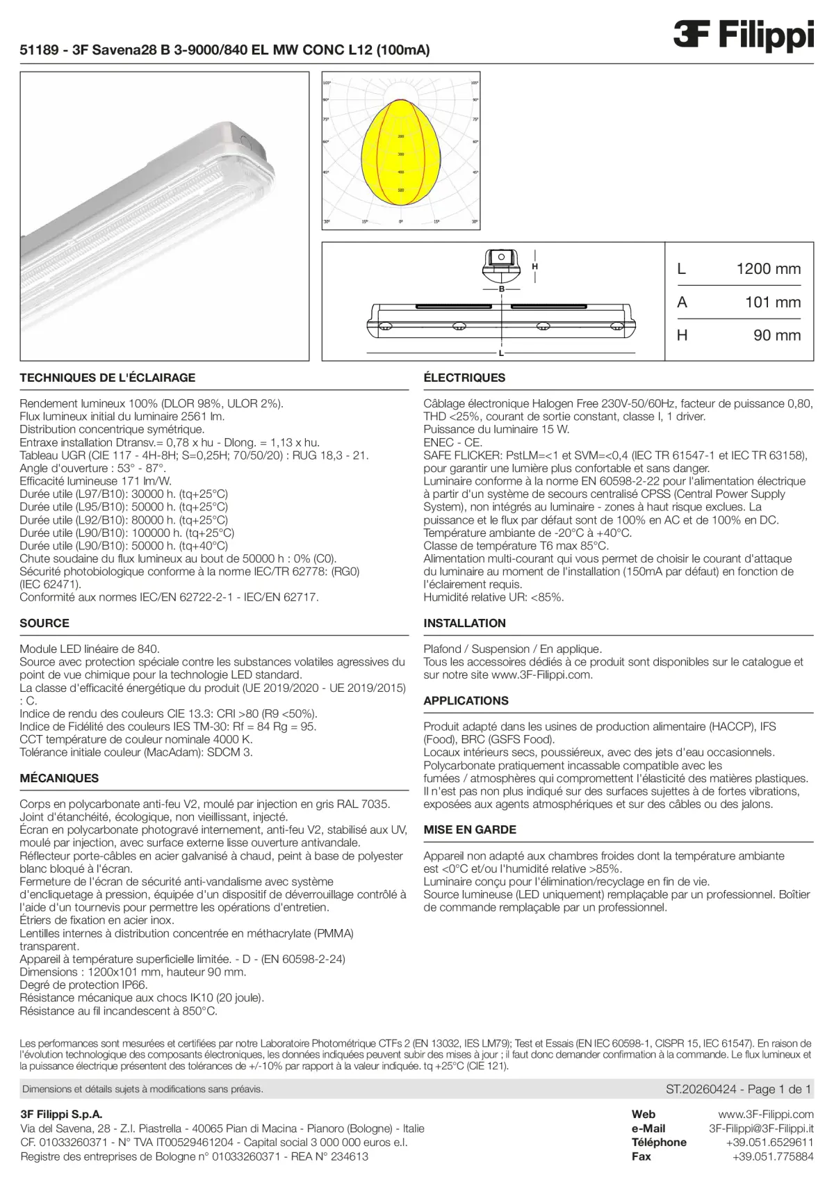 51189 - 3F Savena28 B 3-9000-840 EL MW CONC L12 (100mA) - Datasheet - fr