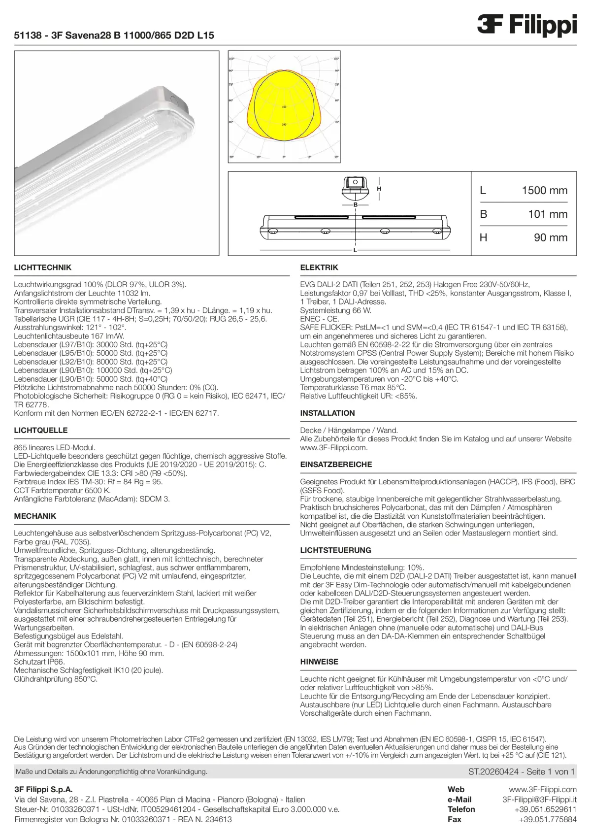 51138 - 3F Savena28 B 11000-865 D2D L15 - Datasheet - de