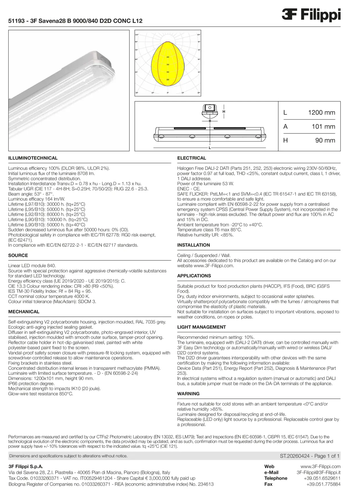 51193 - 3F Savena28 B 9000-840 D2D CONC L12 - Datasheet - en