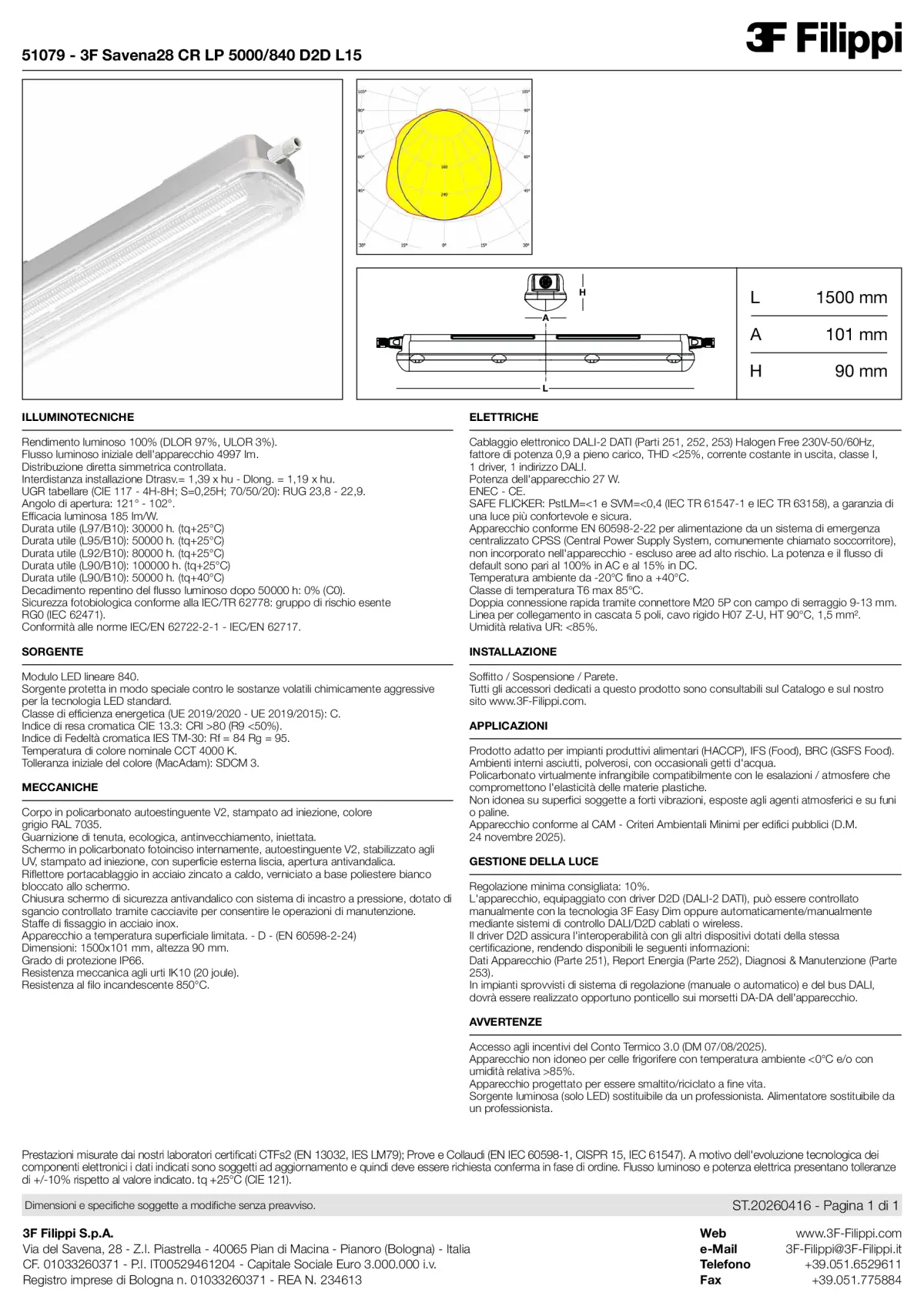 51079 - 3F Savena28 CR LP 5000-840 D2D L15 - Datasheet - it