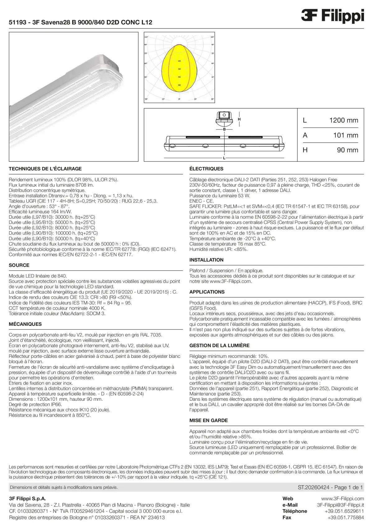 51193 - 3F Savena28 B 9000-840 D2D CONC L12 - Datasheet - fr