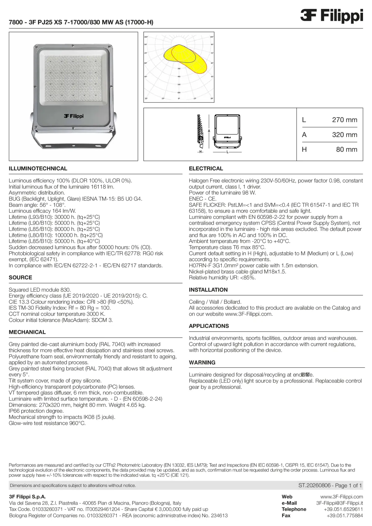 7800 - 3F PJ25 XS 7-17000-830 MW AS (17000-H) - Datasheet - en