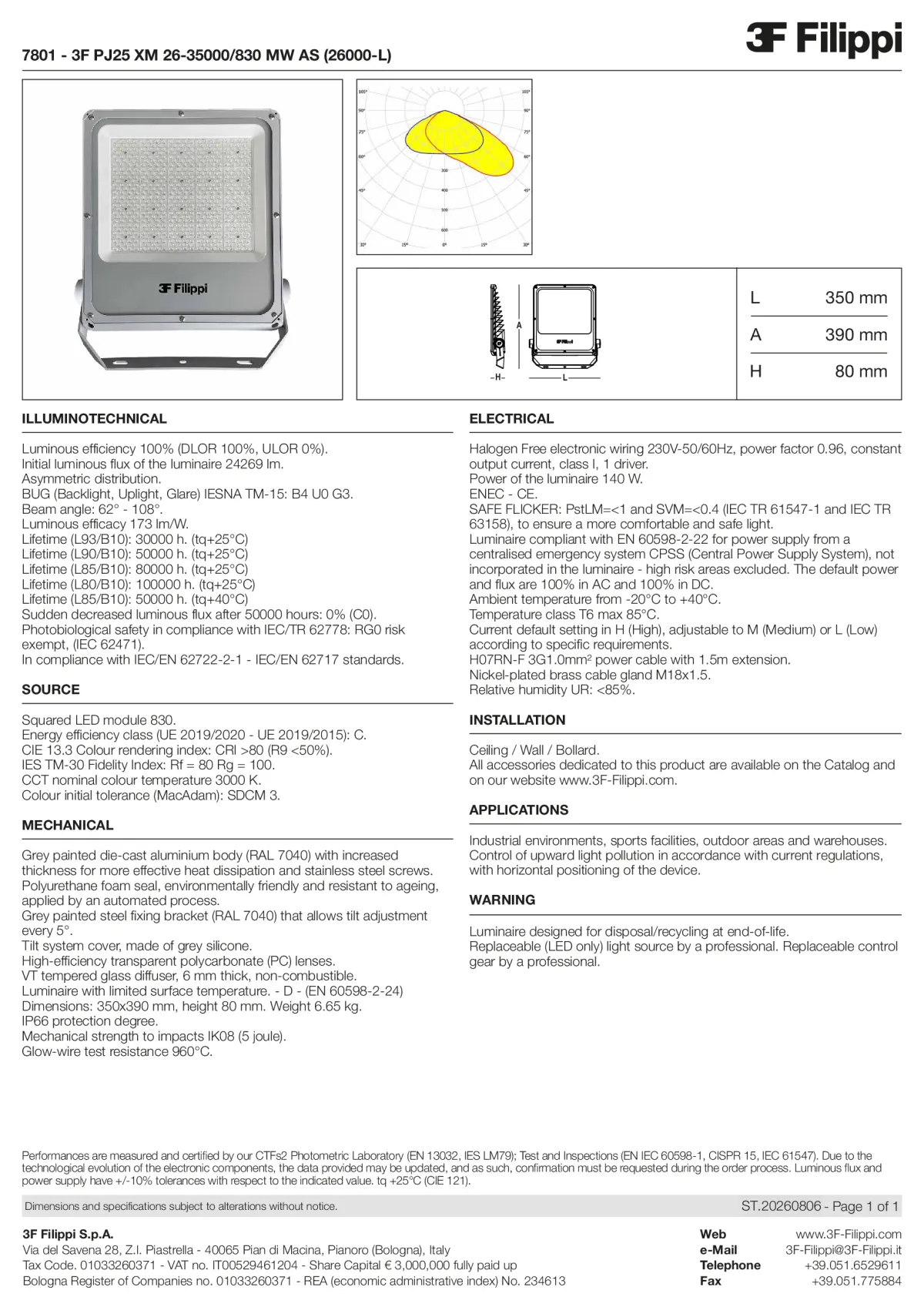 7801 - 3F PJ25 XM 26-35000-830 MW AS (26000-L) - Datasheet - en