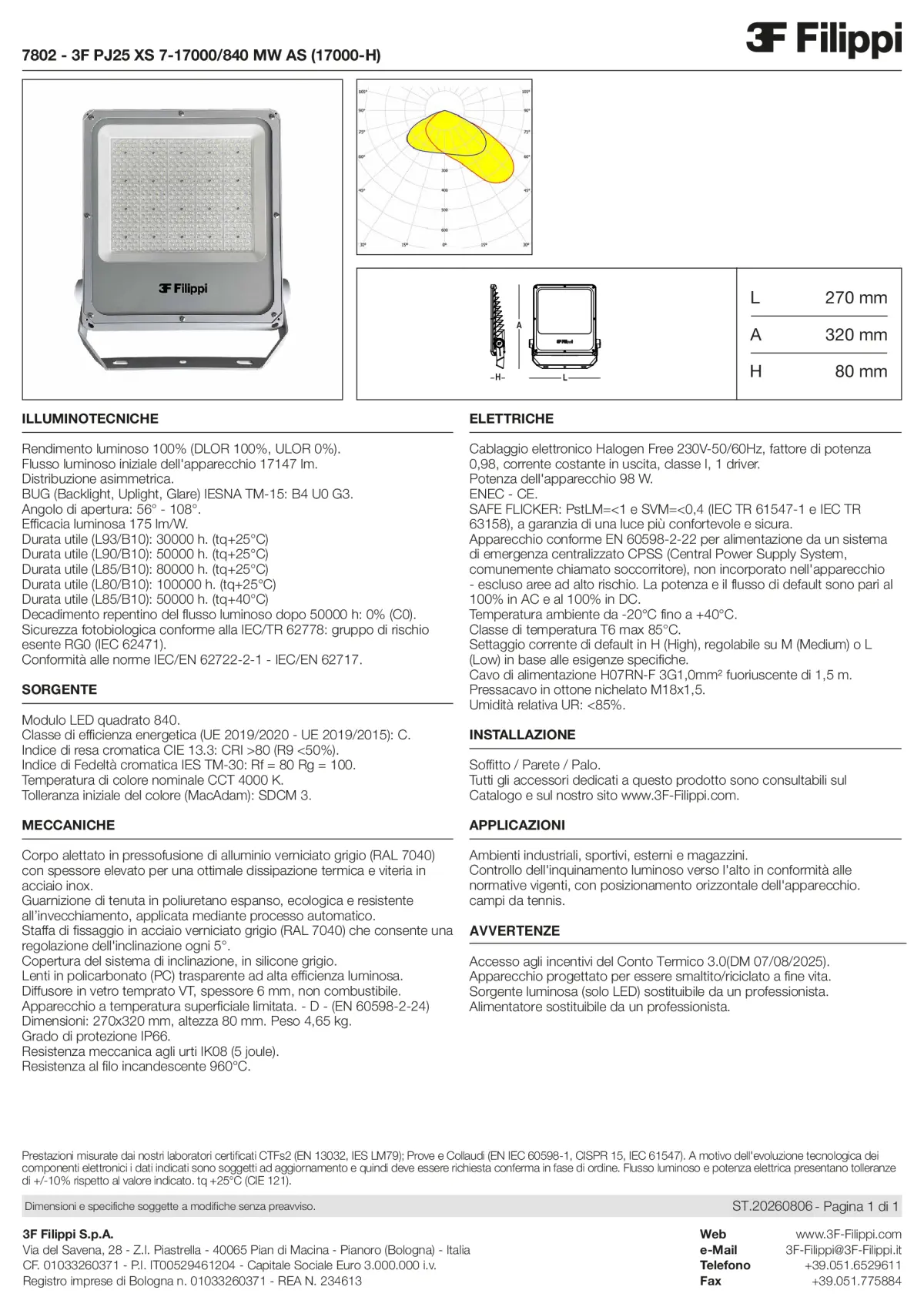 7802 - 3F PJ25 XS 7-17000-840 MW AS (17000-H) - Datasheet - it